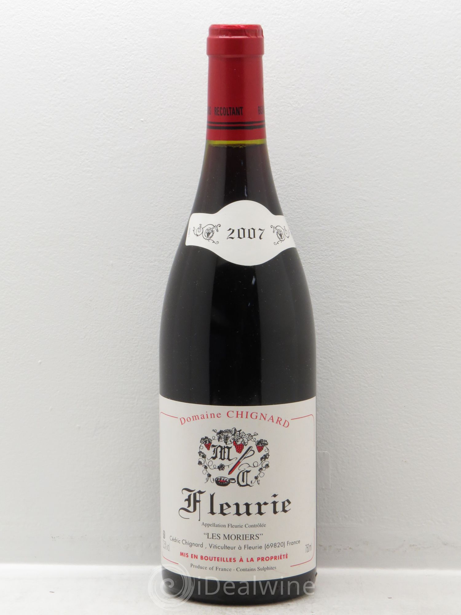 Fleurie Les Moriers Chignard (Domaine) 2007 - Lot de 1 bouteille - 0
