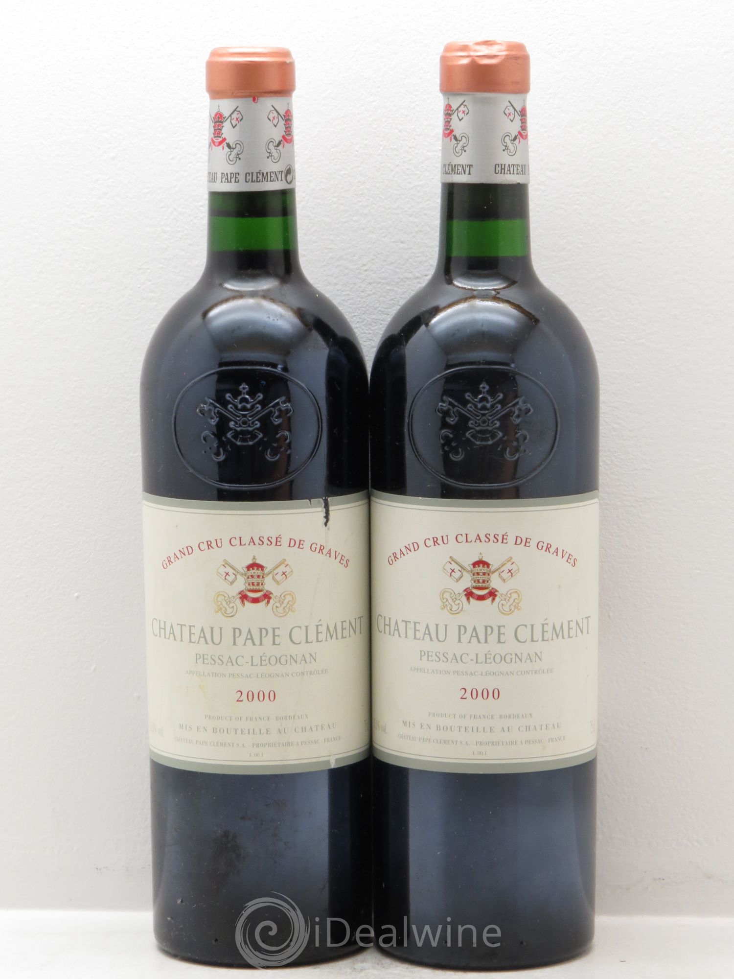 Château Pape Clément Cru Classé de Graves 2000 - Lot de 2 bouteilles - 0