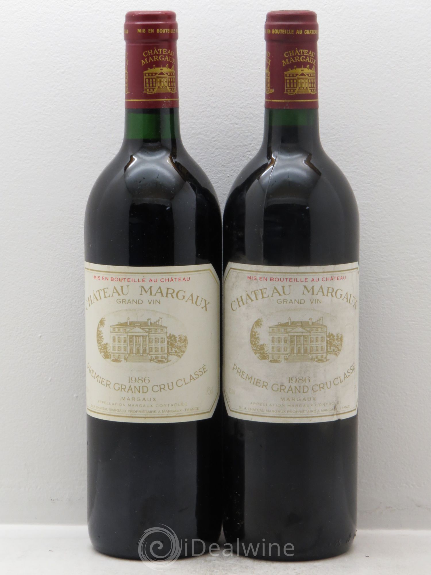 Château Margaux 1er Grand Cru Classé 1986 - Lot de 2 bouteilles - 0