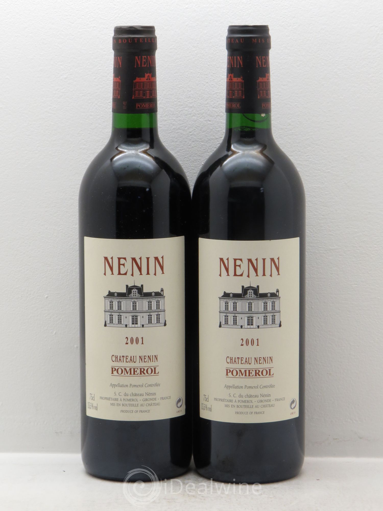 Château Nenin 2001 - Lot de 2 bouteilles - 0