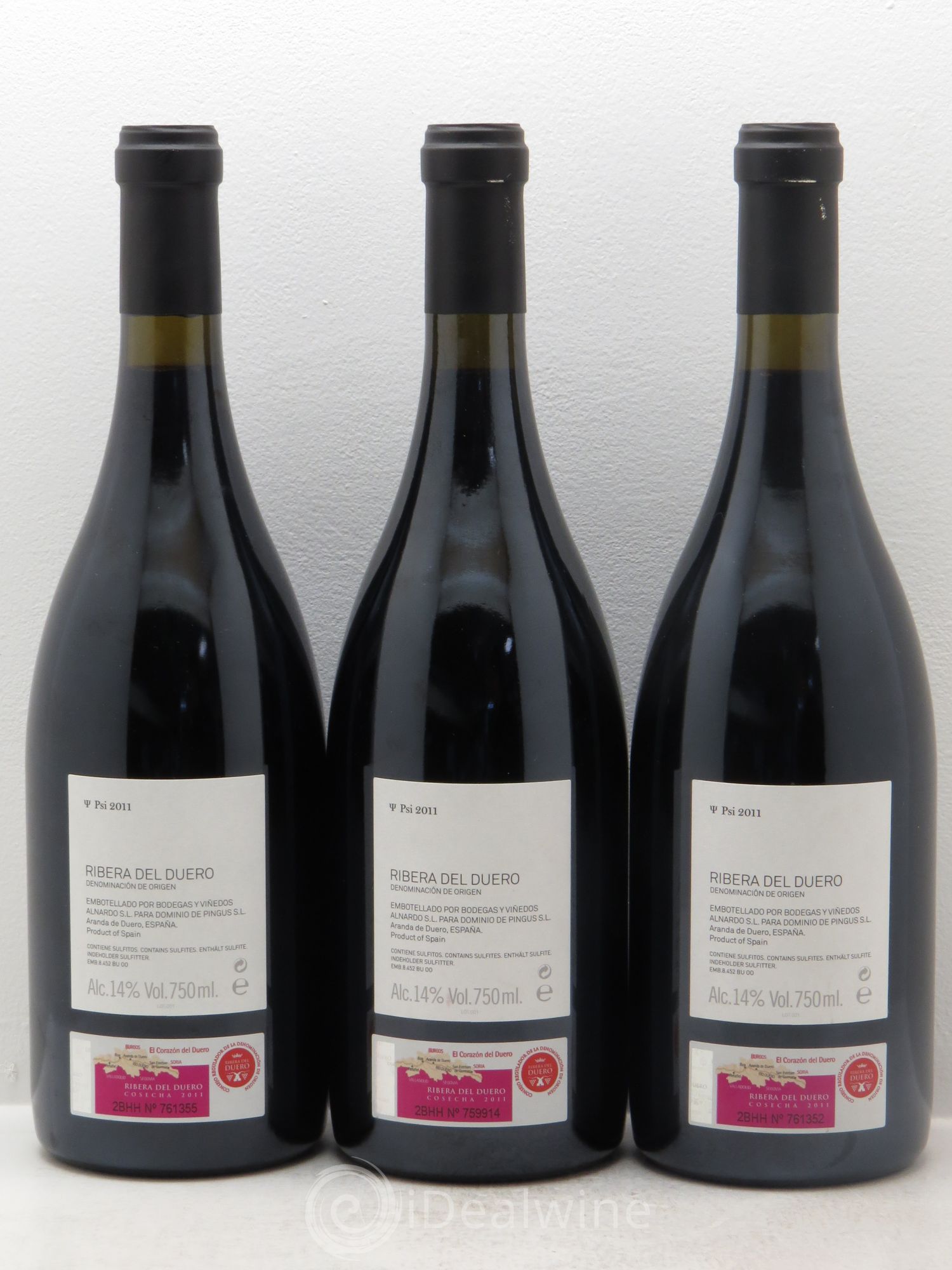 Ribera Del Duero DO Pingus Psi 2011 - Lot de 3 bouteilles - 1
