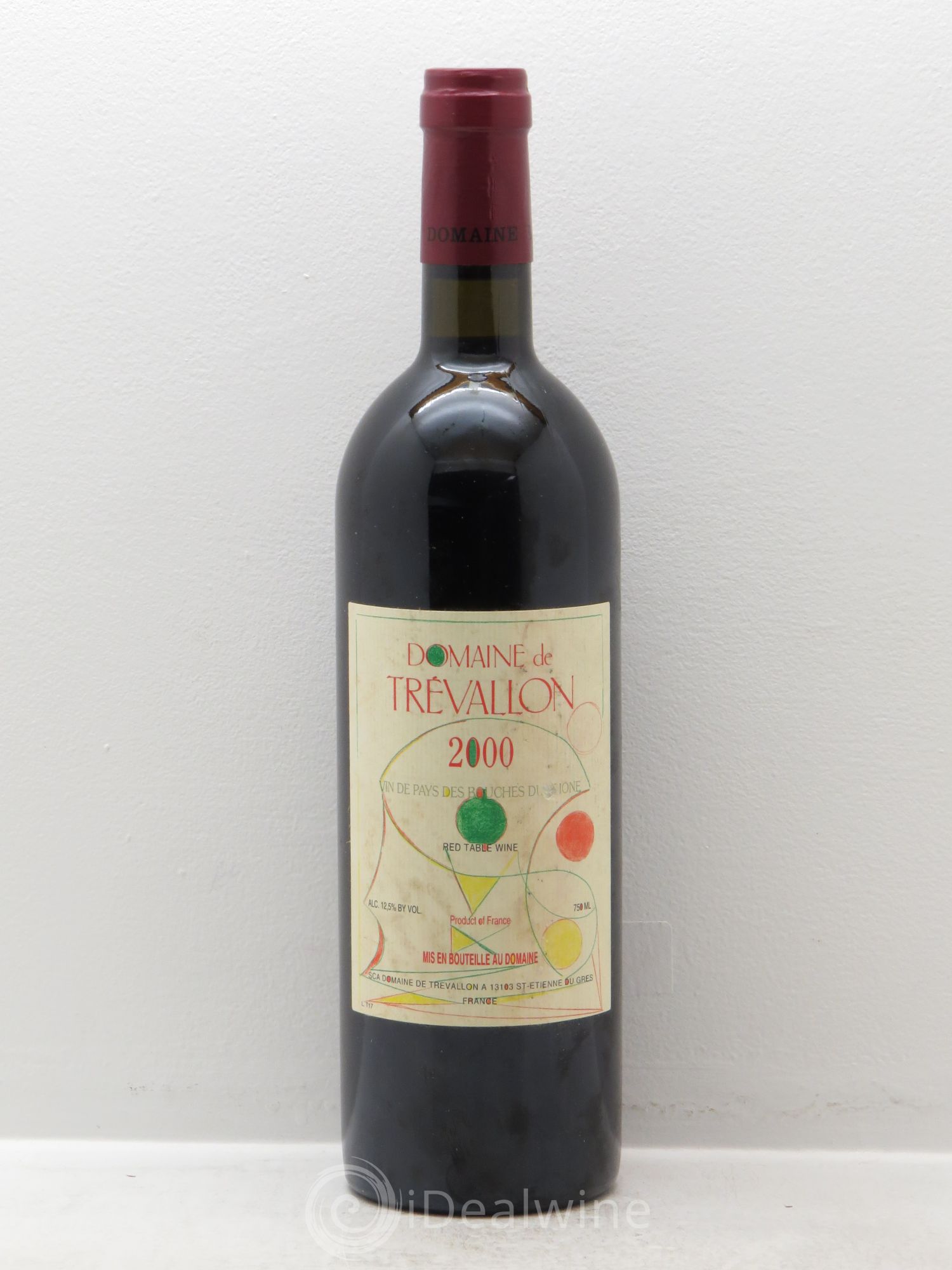 VDP Bouches du Rhône Trévallon (Domaine de) Eloi Dürrbach 2000 - Lot de 1 bouteille - 0