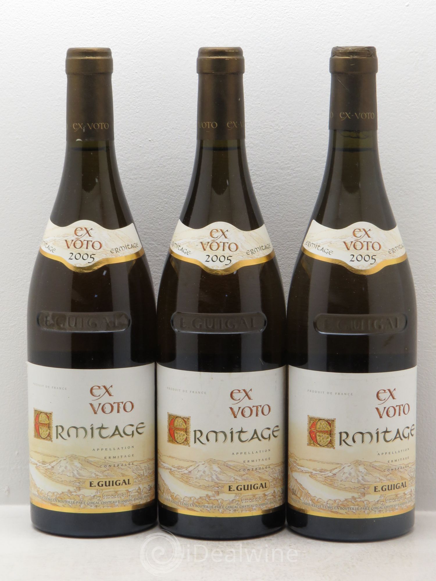 Ermitage Ex Voto Guigal 2005 - Lot de 3 bouteilles - 0