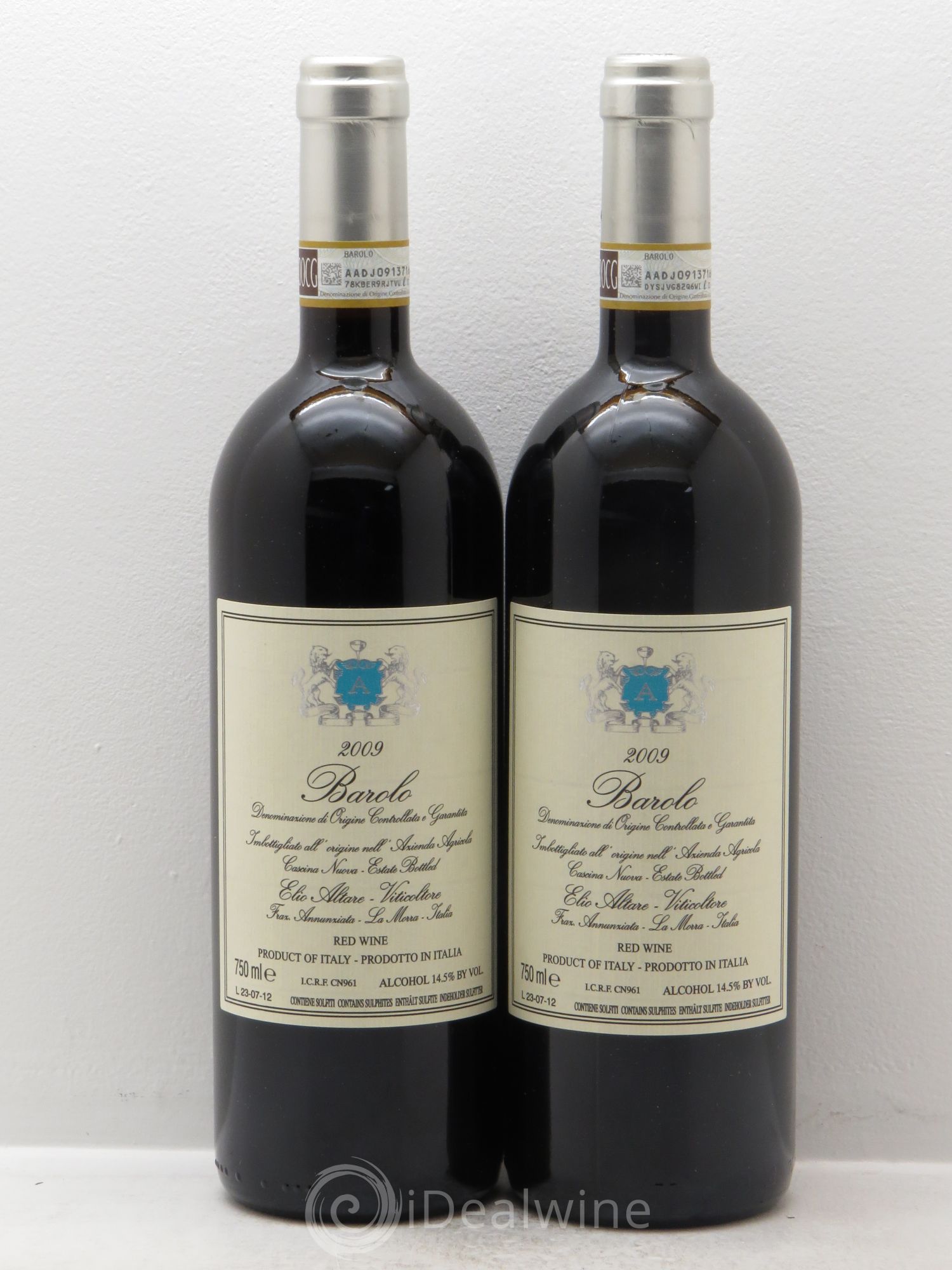 Barolo DOCG Elio Altare 2009 - Lot de 2 bouteilles - 0