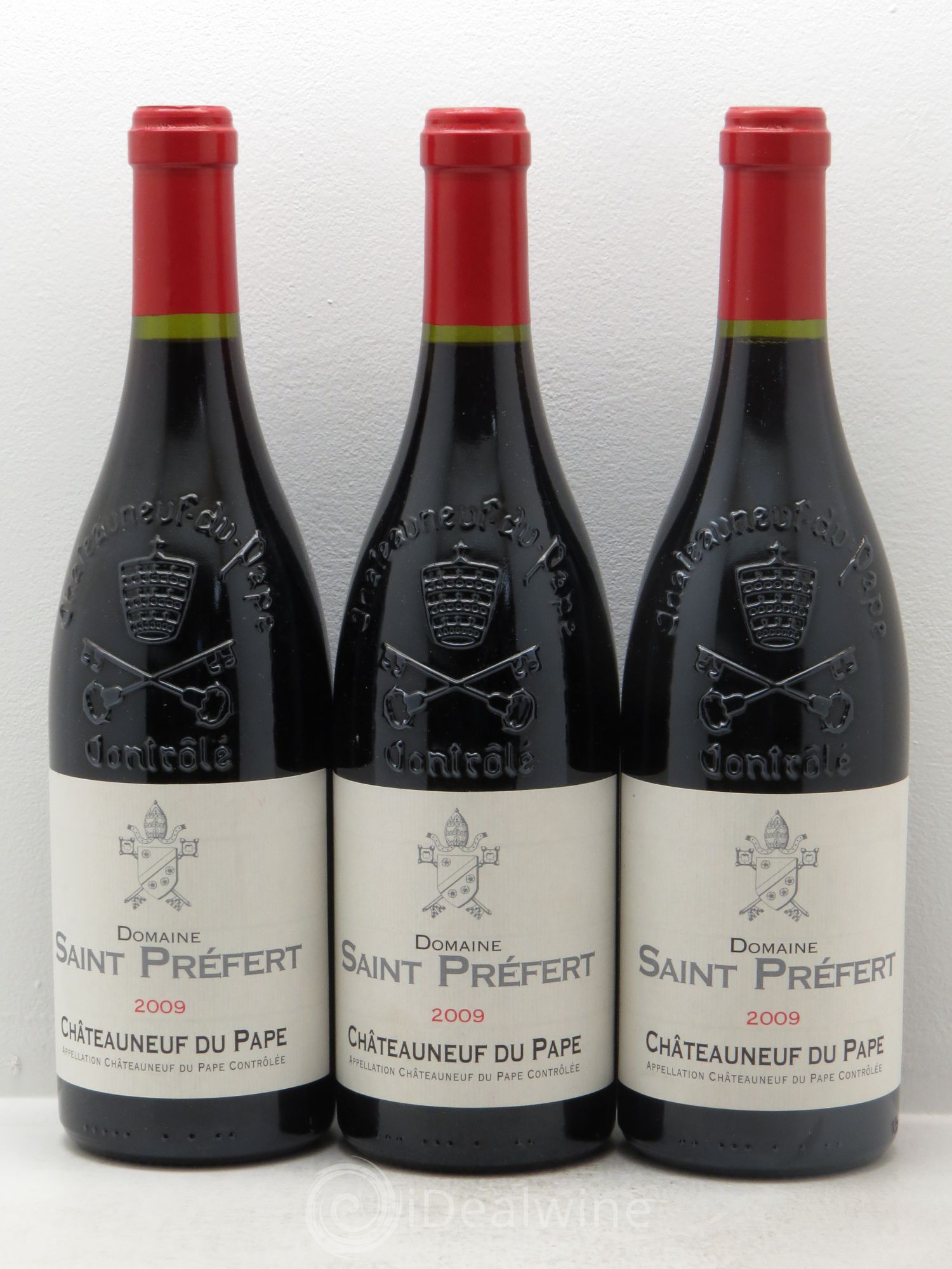 Châteauneuf-du-Pape Domaine Saint-Préfert 2009 - Lot de 3 bouteilles - 0