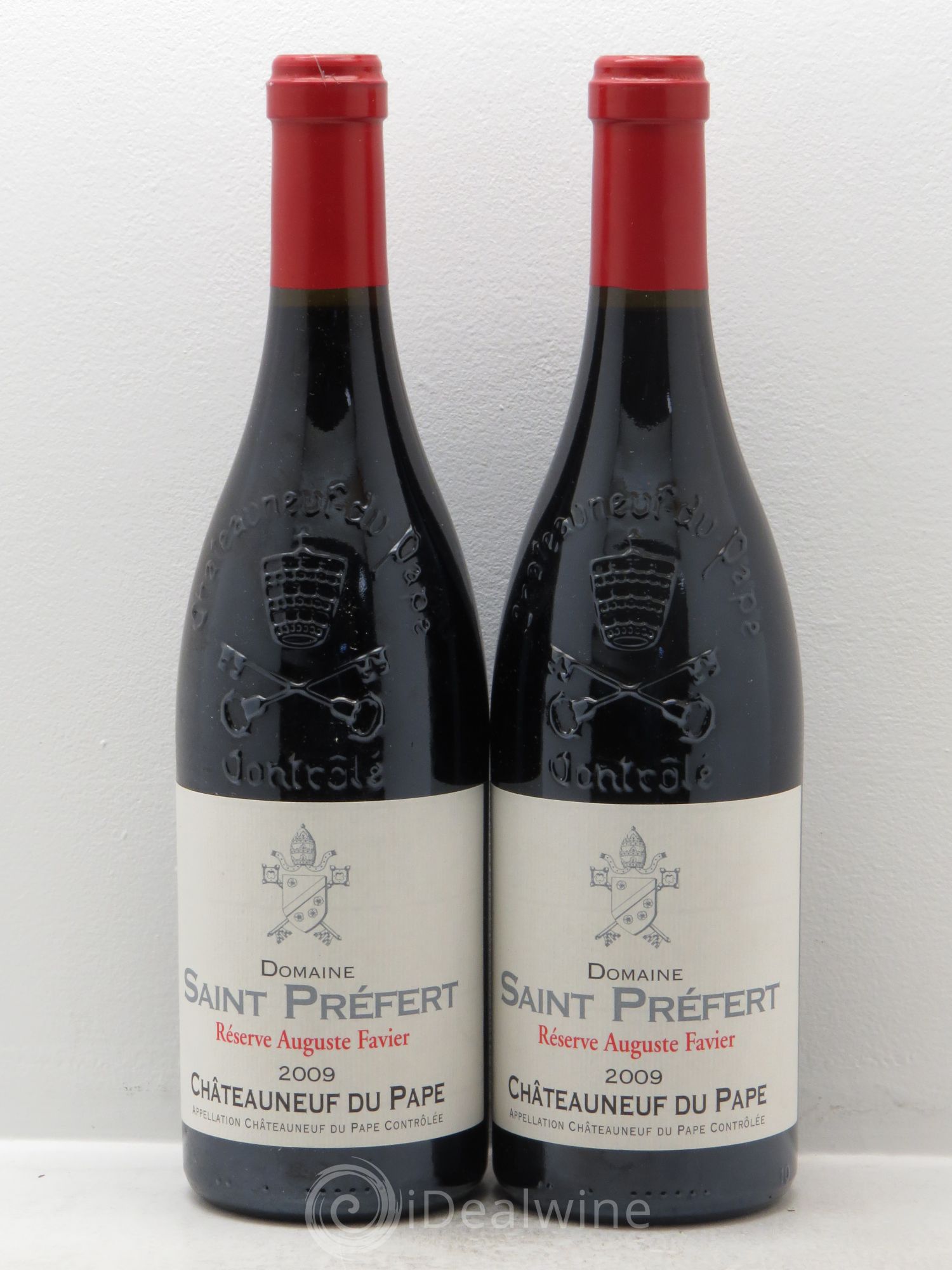 Châteauneuf-du-Pape Réserve Auguste Favier Domaine Saint-Préfert 2009 - Lot de 2 bouteilles - 0