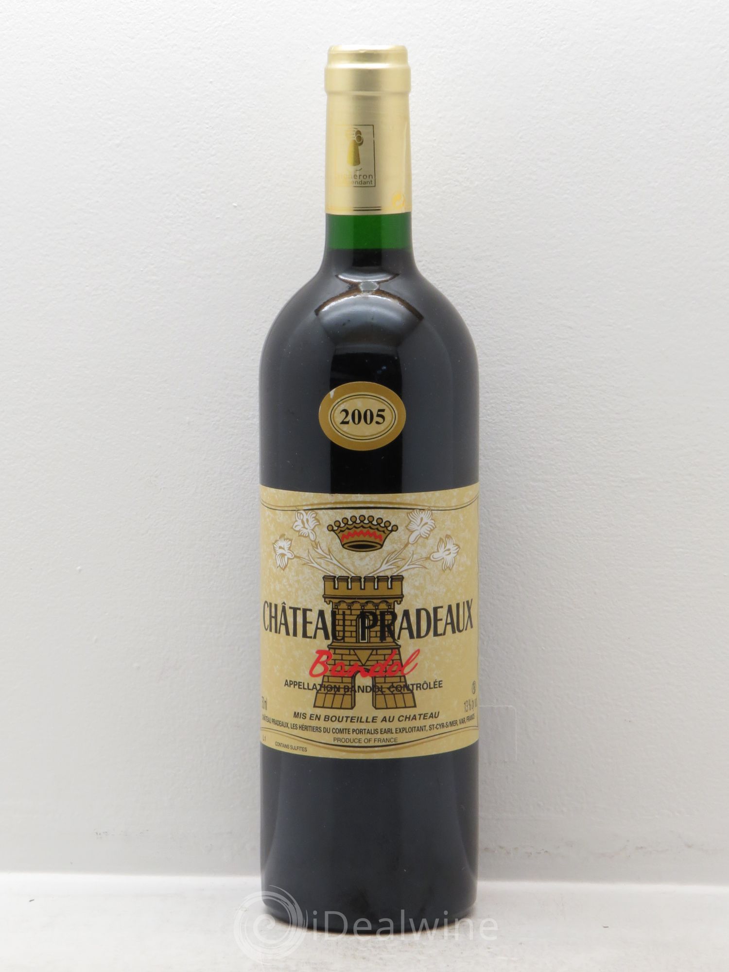 Bandol Château Pradeaux Famille Portalis 2005 - Lot de 1 bouteille - 0