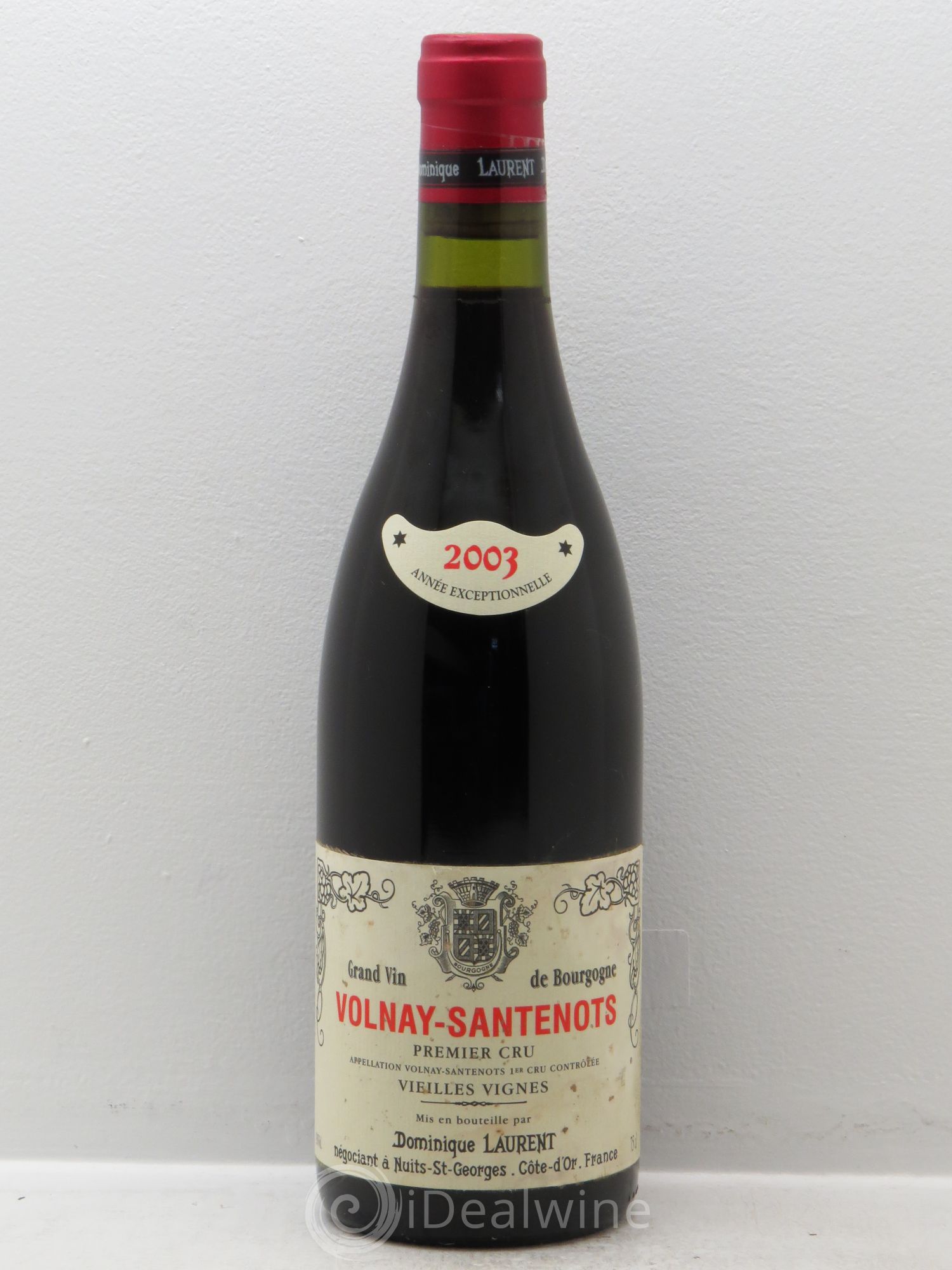 Volnay 1er Cru Santenots Dominique Laurent 2003 - Lot de 1 bouteille - 0