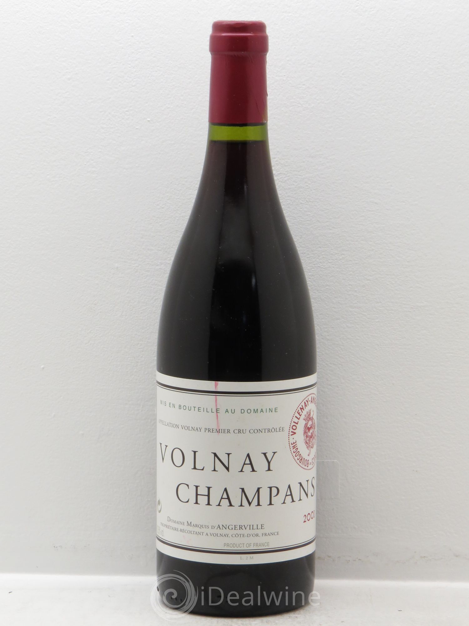 Volnay 1er Cru Champans Marquis d'Angerville (Domaine) 2001 - Lot de 1 bouteille - 0