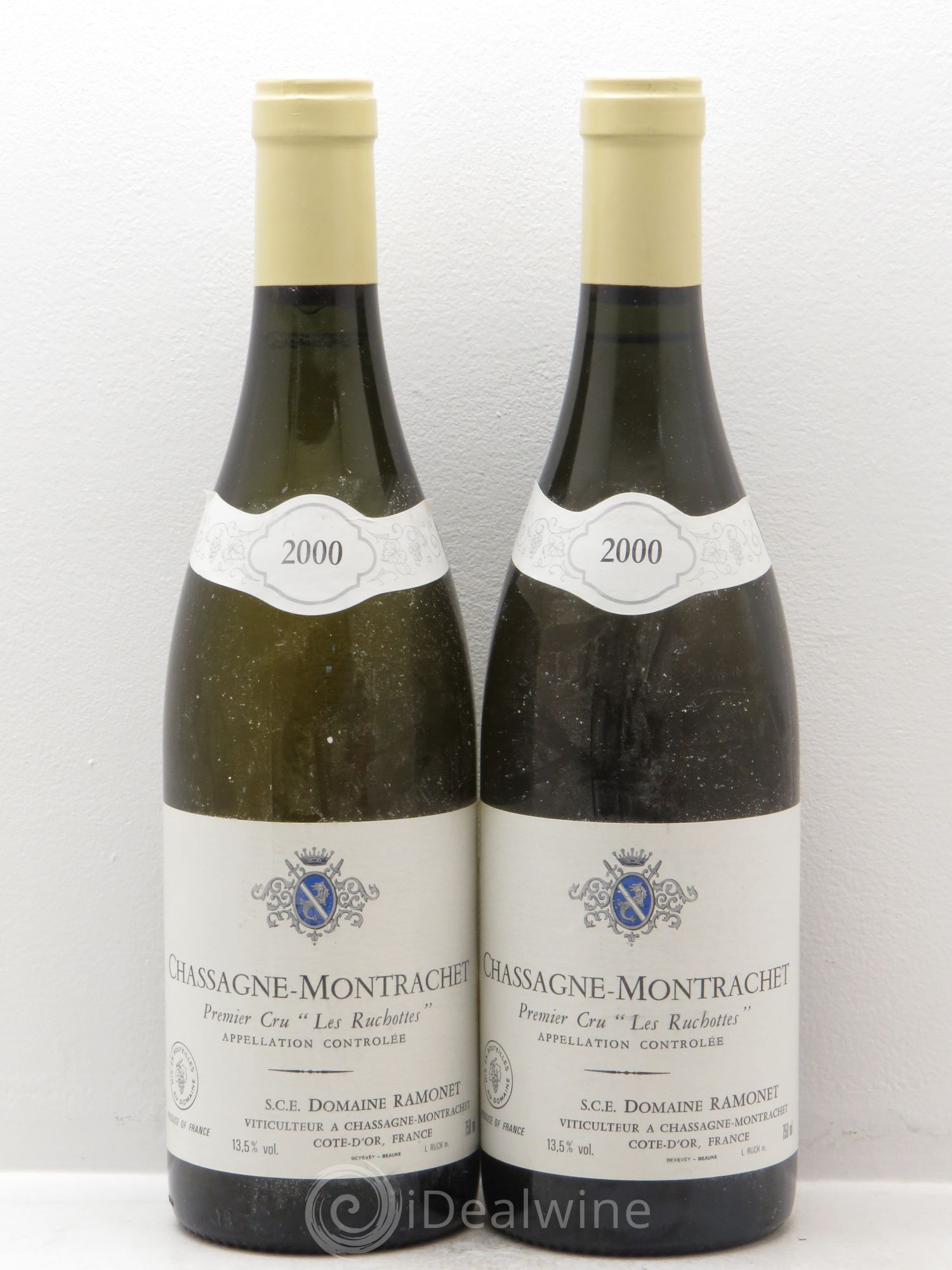 Chassagne-Montrachet 1er Cru Boudriotte Ramonet (Domaine) 2000 - Lot de 2 bouteilles - 0