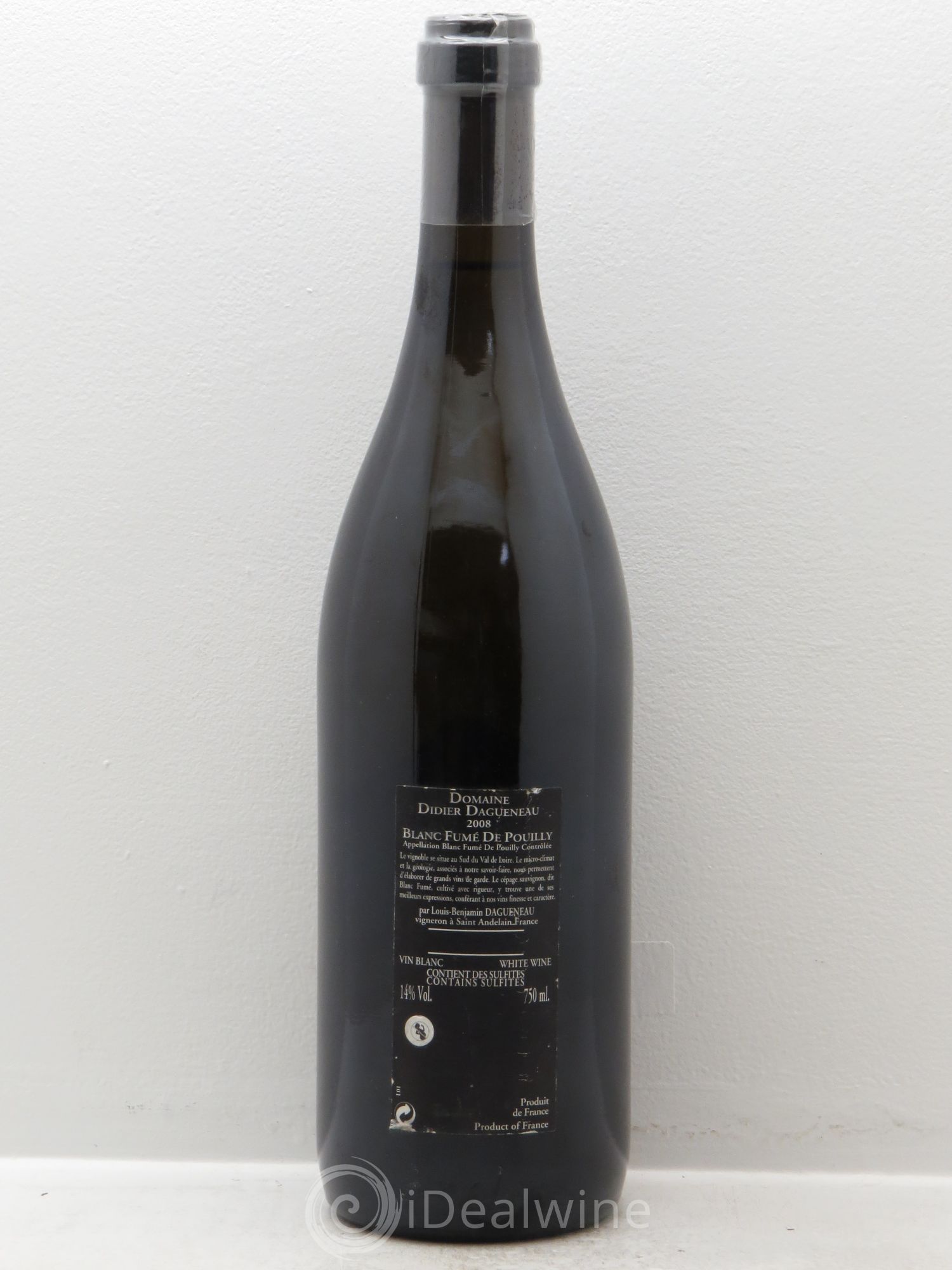 Vin de France (anciennement Pouilly-Fumé) Silex Dagueneau (Domaine Didier - Louis-Benjamin) 2008 - Lot de 1 bouteille - 1