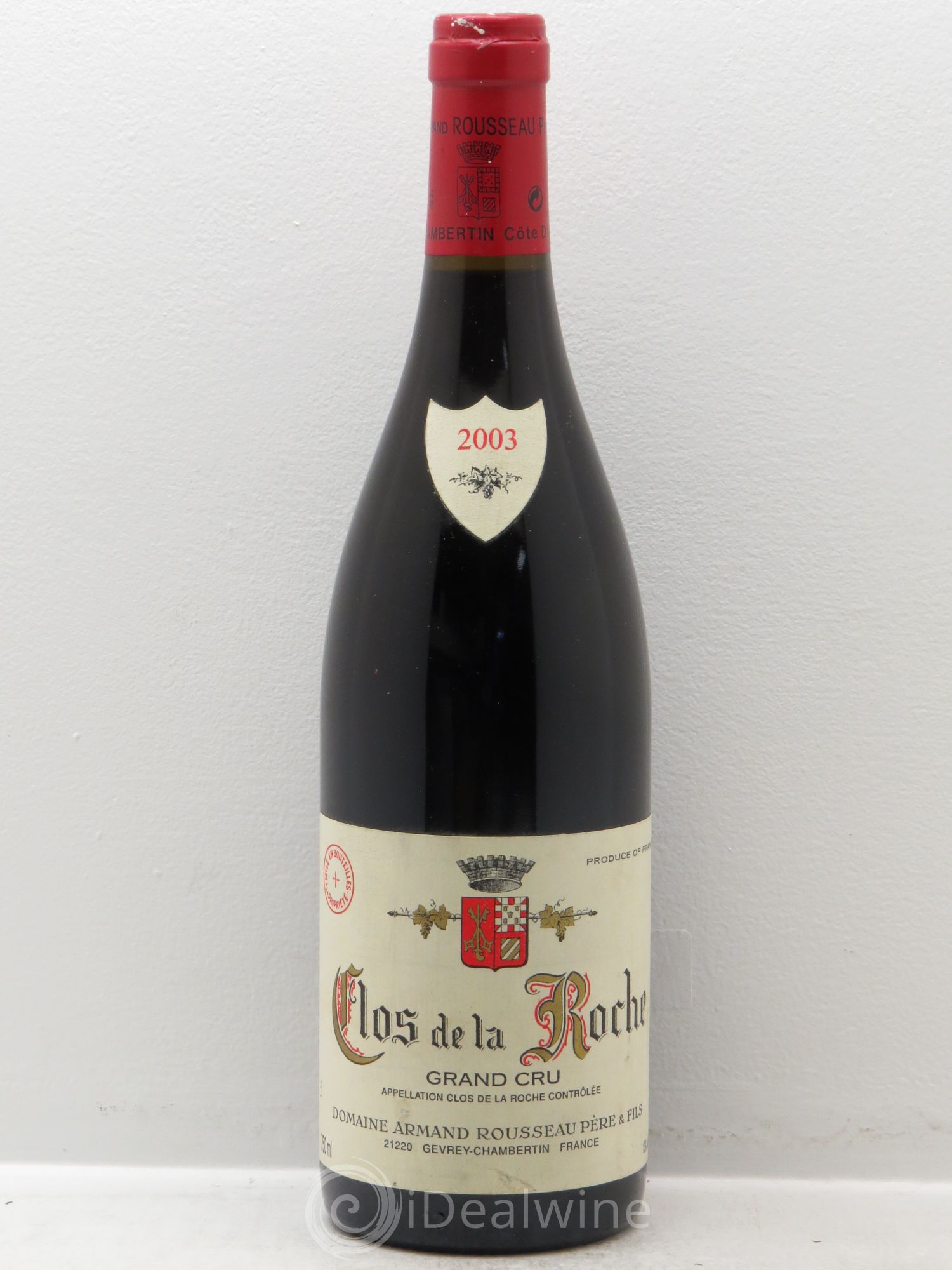 Clos de la Roche Grand Cru Armand Rousseau (Domaine) 2003 - Lot de 1 bouteille - 0