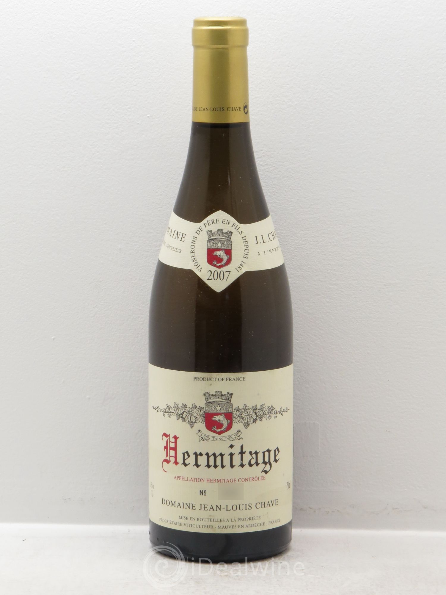 Hermitage Jean-Louis Chave 2007 - Lot de 1 bouteille - 0