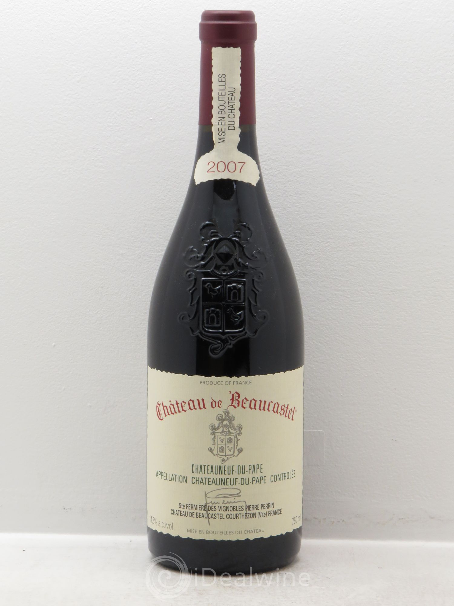 Châteauneuf-du-Pape Château de Beaucastel Famille Perrin 2007 - Lot de 1 bouteille - 0
