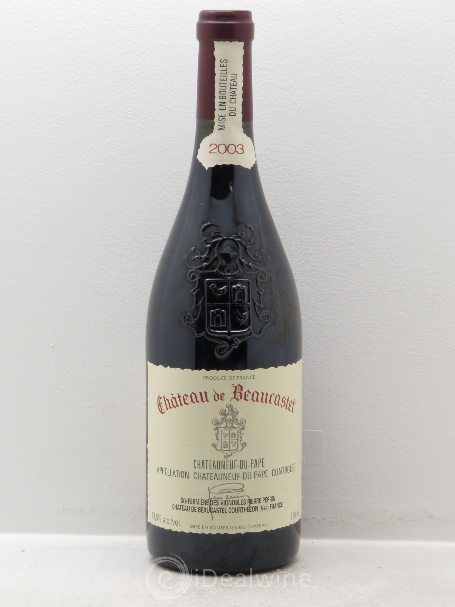 Châteauneuf-du-Pape Château de Beaucastel Famille Perrin 2003 - Lot de 1 bouteille - 0