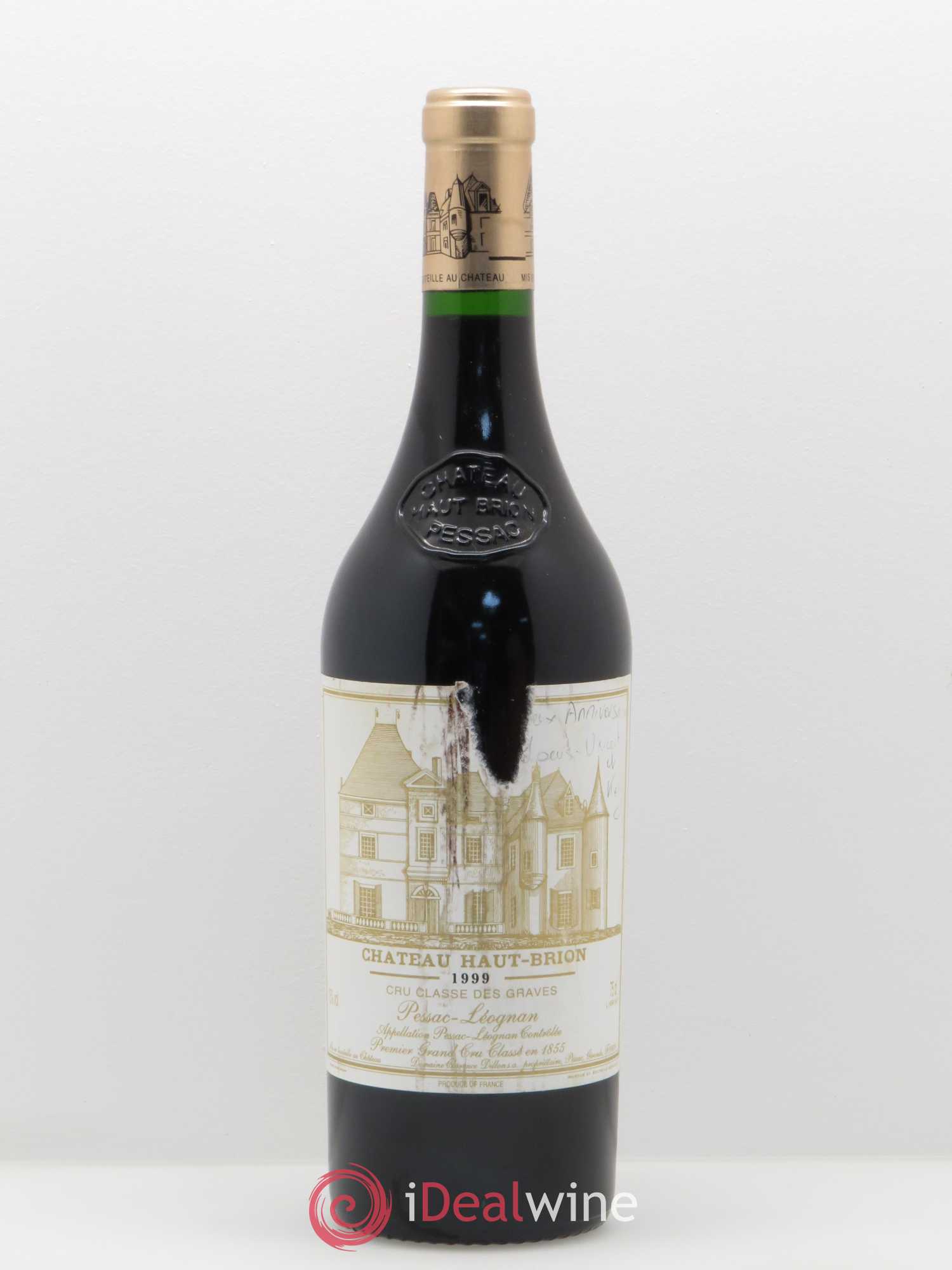 Château Haut Brion 1er Grand Cru Classé 1999 - Lot de 1 bouteille - 0