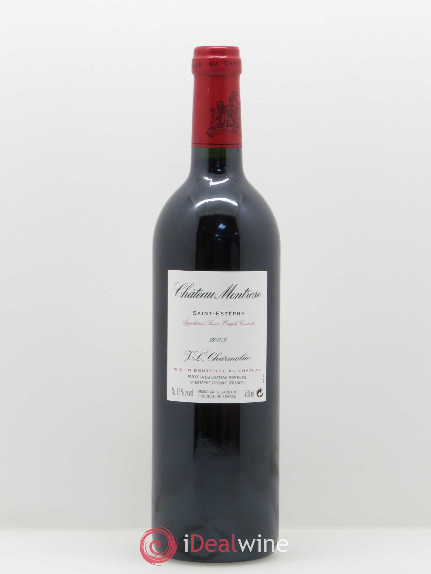 Château Montrose 2ème Grand Cru Classé 2003 - Lot de 1 bouteille - 1
