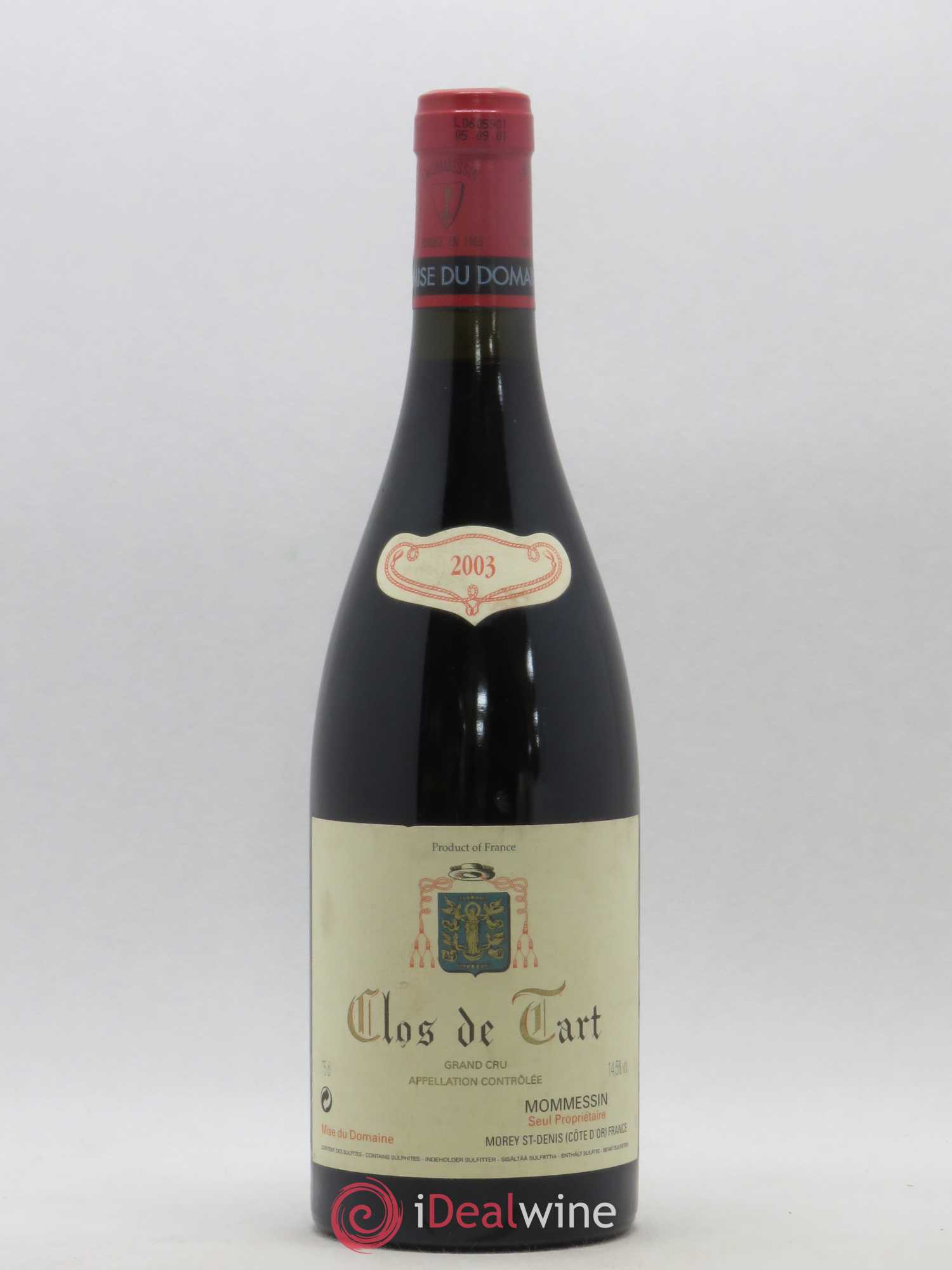 Clos de Tart Grand Cru Clos de Tart 2003 - Lot de 1 bouteille - 0