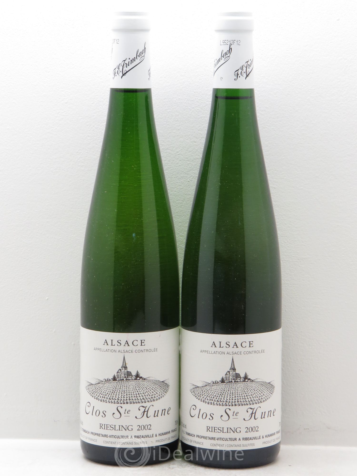 Alsace Riesling Clos Sainte-Hune Trimbach (Domaine) 2002 - Lot de 2 bouteilles - 0