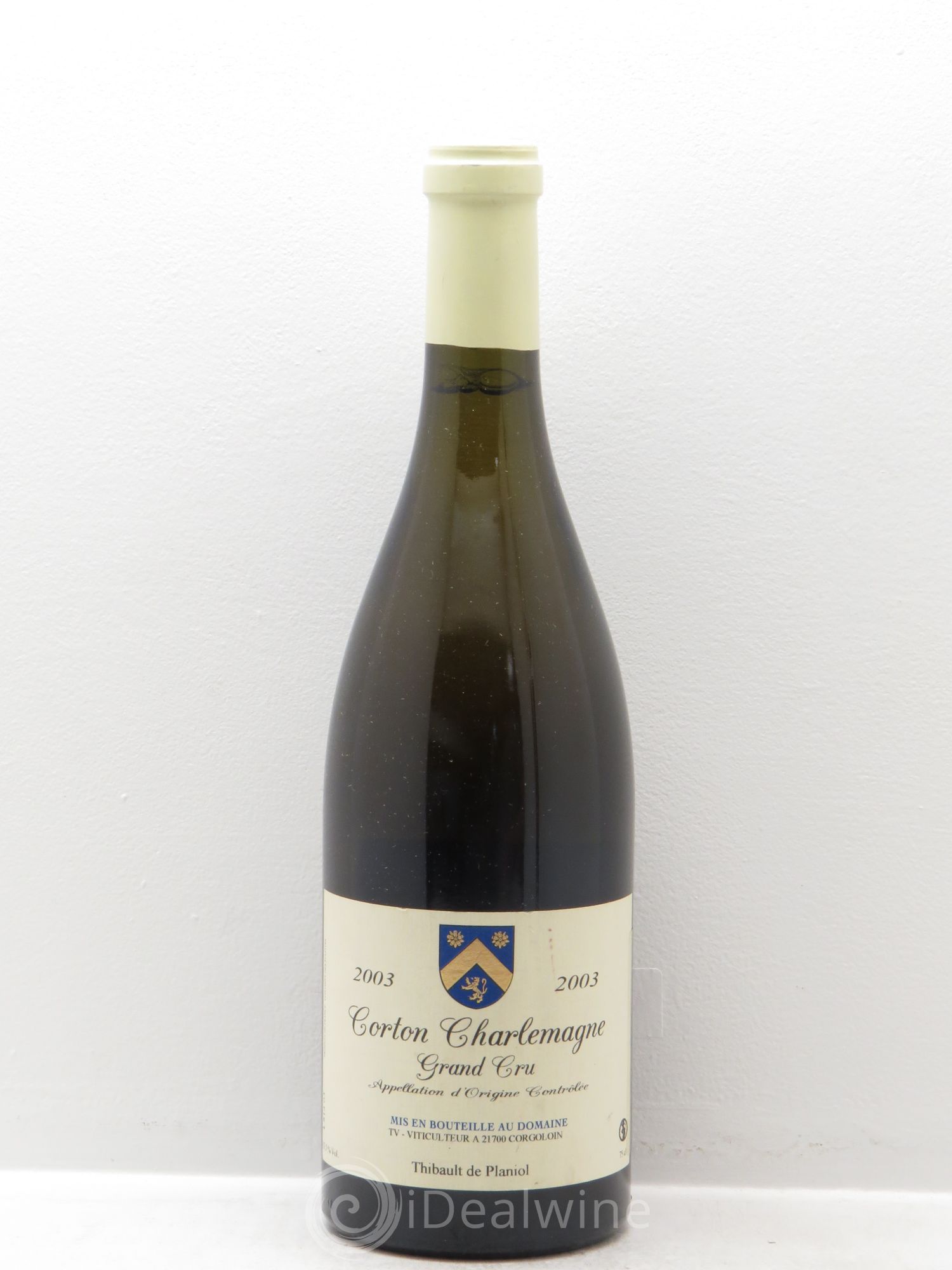 Corton-Charlemagne Grand Cru T.de Planiol 2003 - Lot de 1 bouteille - 0