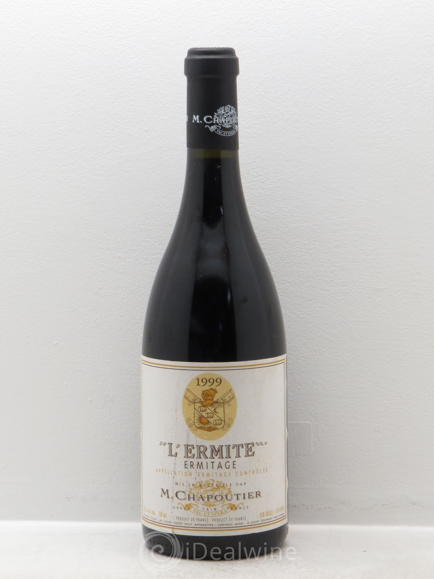 Hermitage Ermitage l'Ermite Chapoutier 1999 - Lot de 1 bouteille - 0