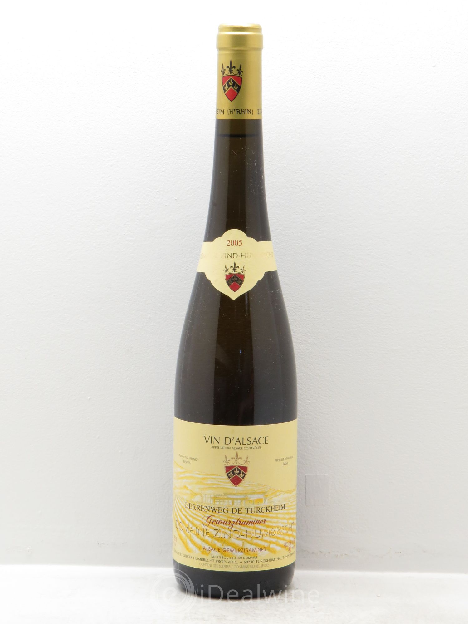 Alsace Gewurztraminer Herrenweg de Turckheim Zind-Humbrecht (Domaine) 2005 - Lot de 1 bouteille - 0