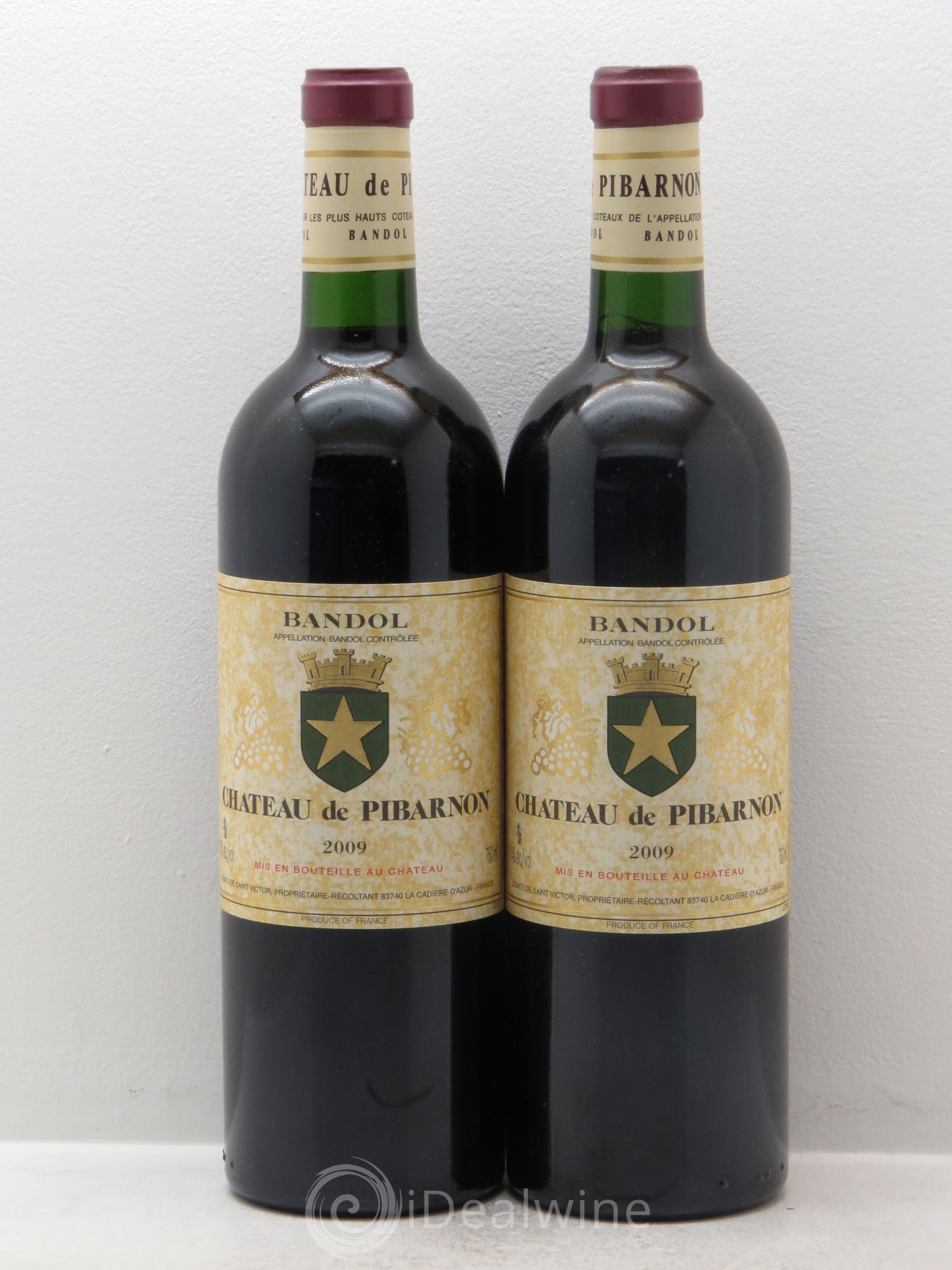 Bandol Château de Pibarnon Comte de Saint-Victor 2009 - Lot de 2 bouteilles - 0