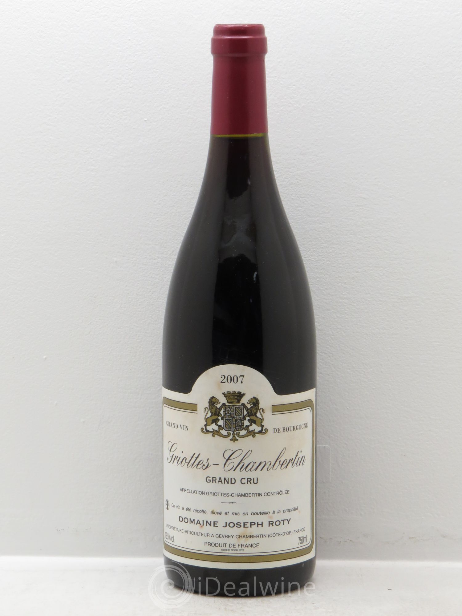 Griotte-Chambertin Grand Cru Joseph Roty (Domaine) 2007 - Lot de 1 bouteille - 0