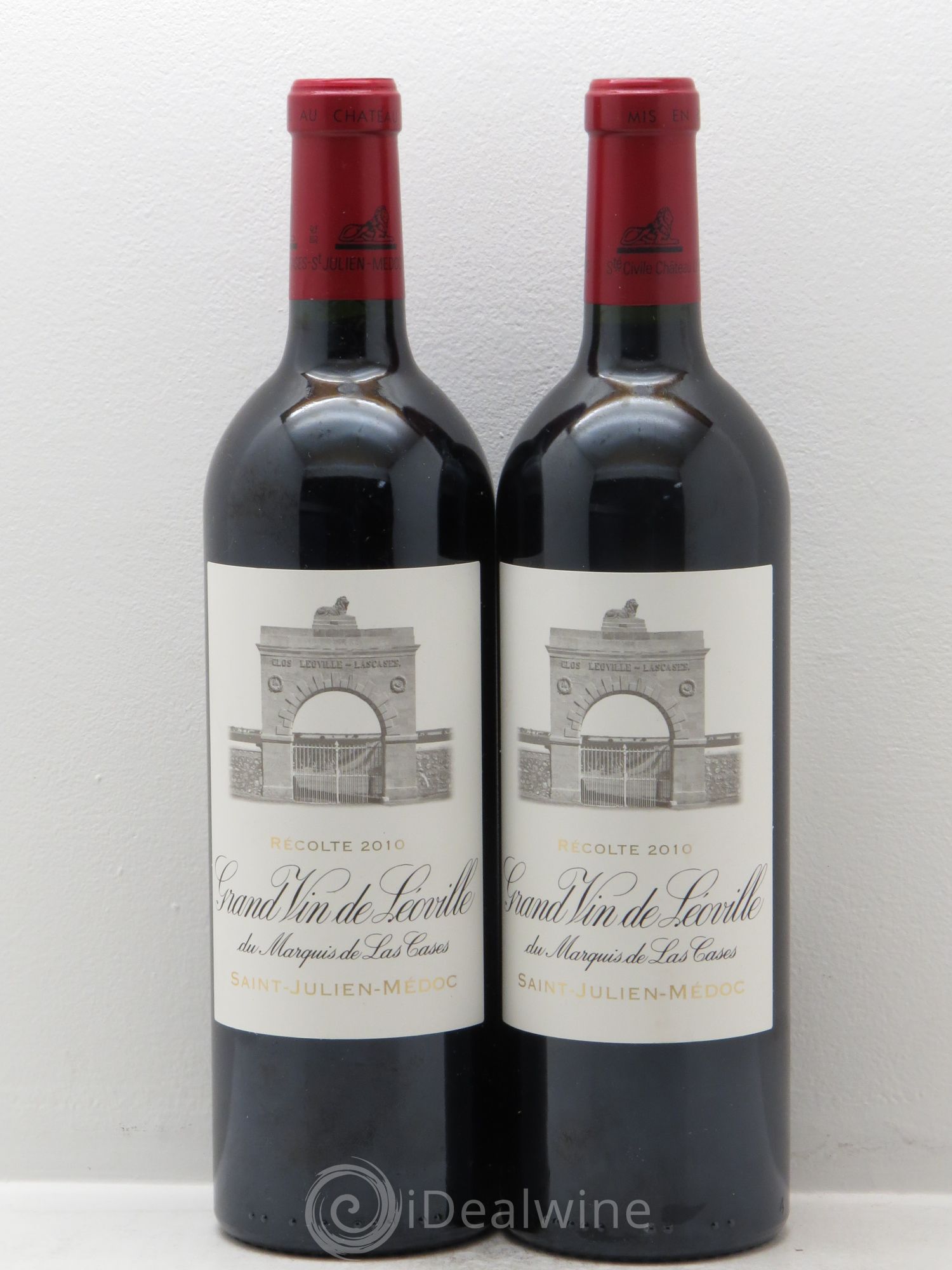 Château Léoville Las Cases 2ème Grand Cru Classé 2010 - Lot de 2 bouteilles - 0