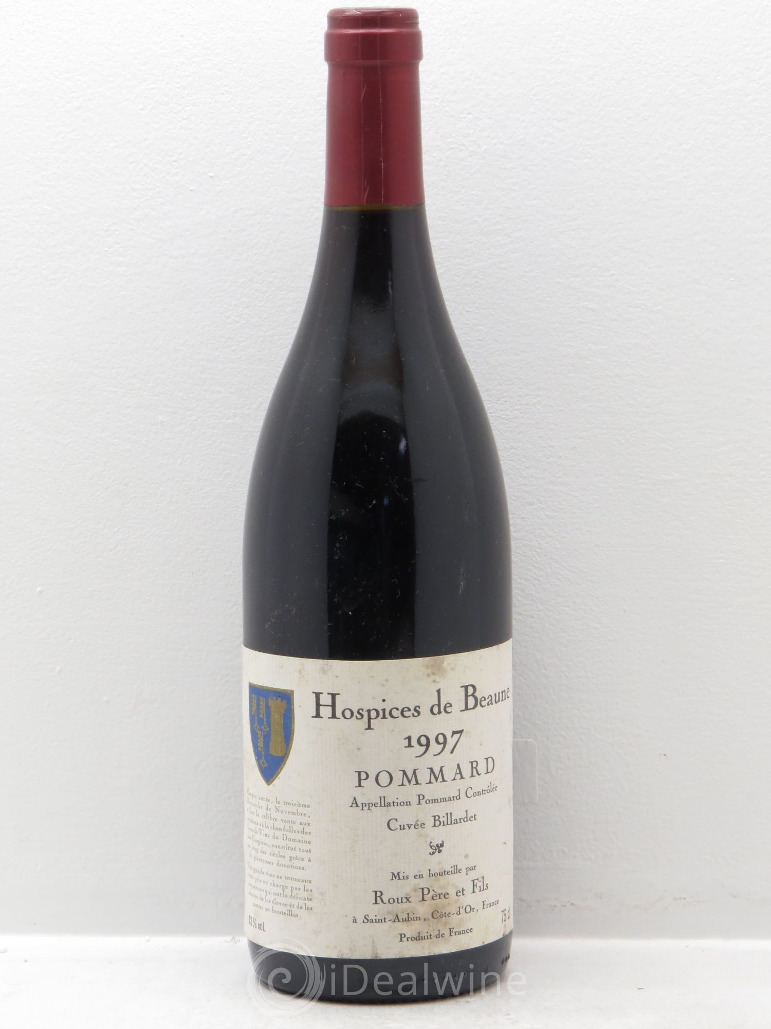 Pommard Hospices de Beaune -Cuvée Billardet -Domaine Roux Père et fils 1997 - Posten von 1 Flasche - 0