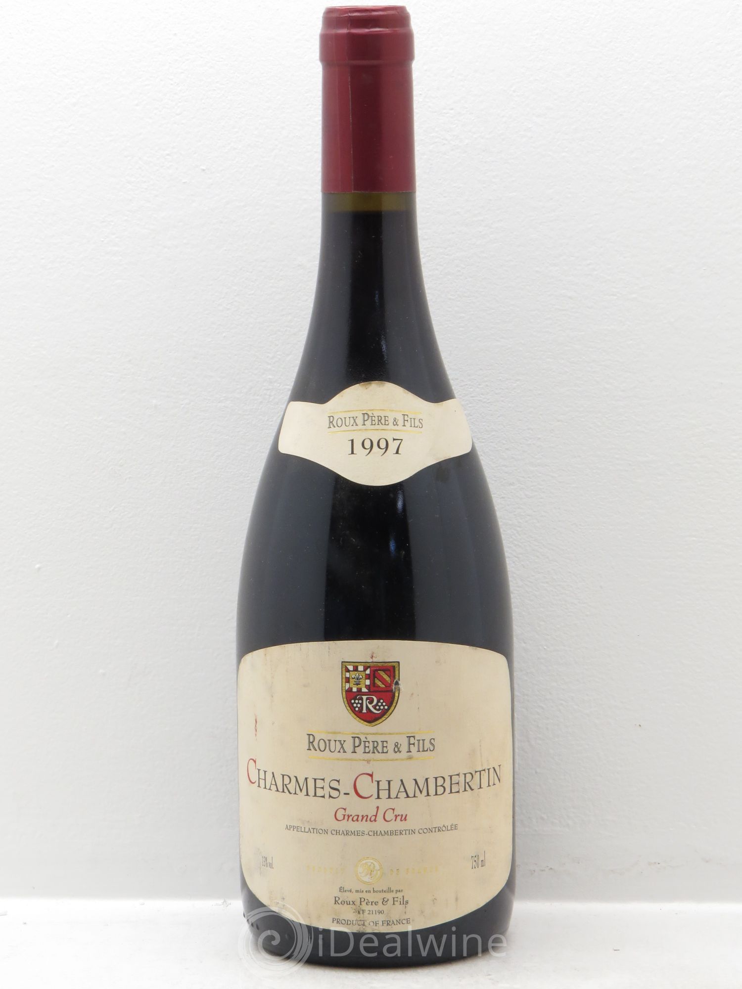 Charmes-Chambertin Grand Cru Domaine Roux Père et fils 1997 - Lot de 1 bouteille - 0
