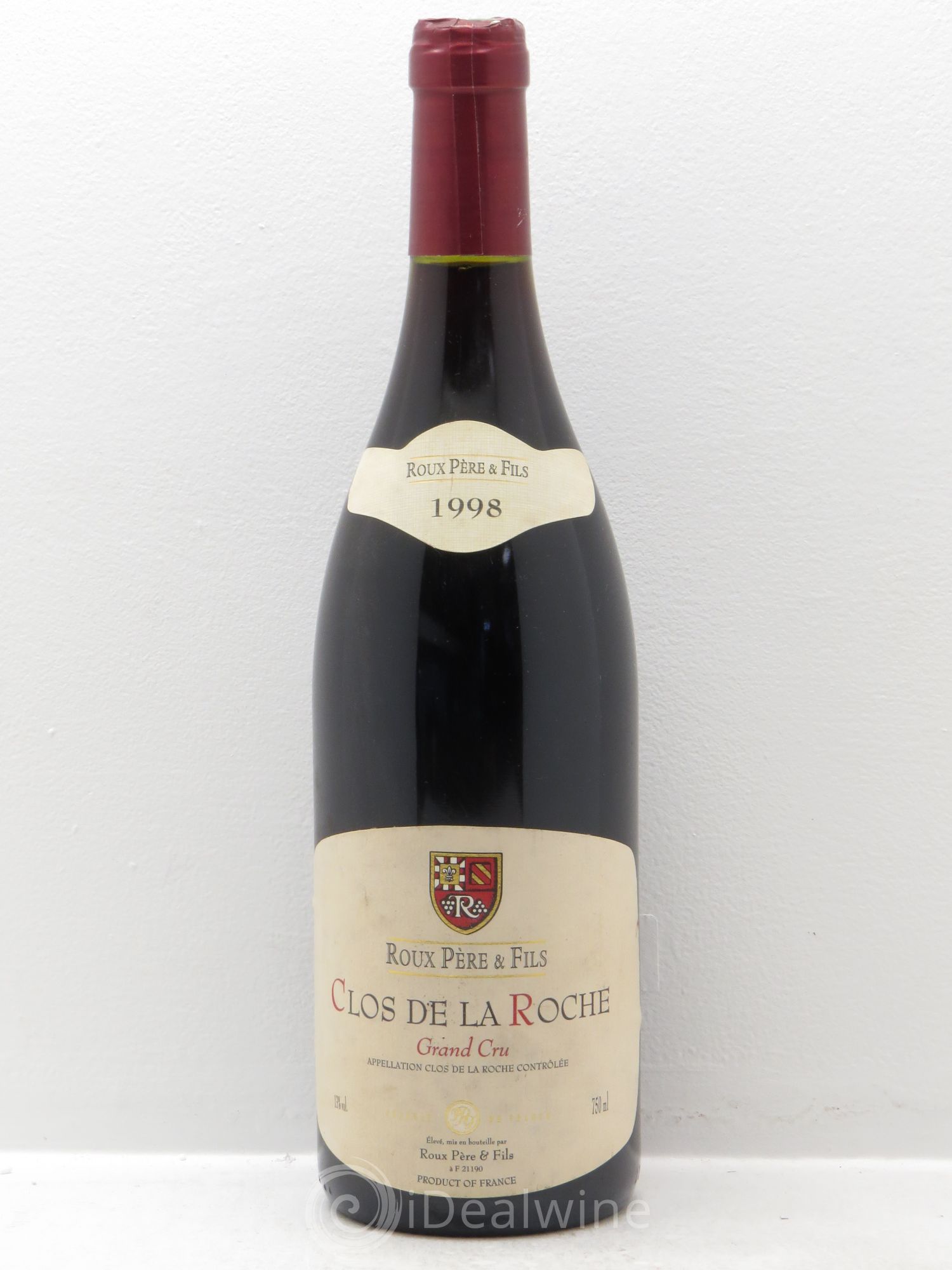 Clos de la Roche Grand Cru Domaine Roux père et fils 1998 - Posten von 1 Flasche - 0