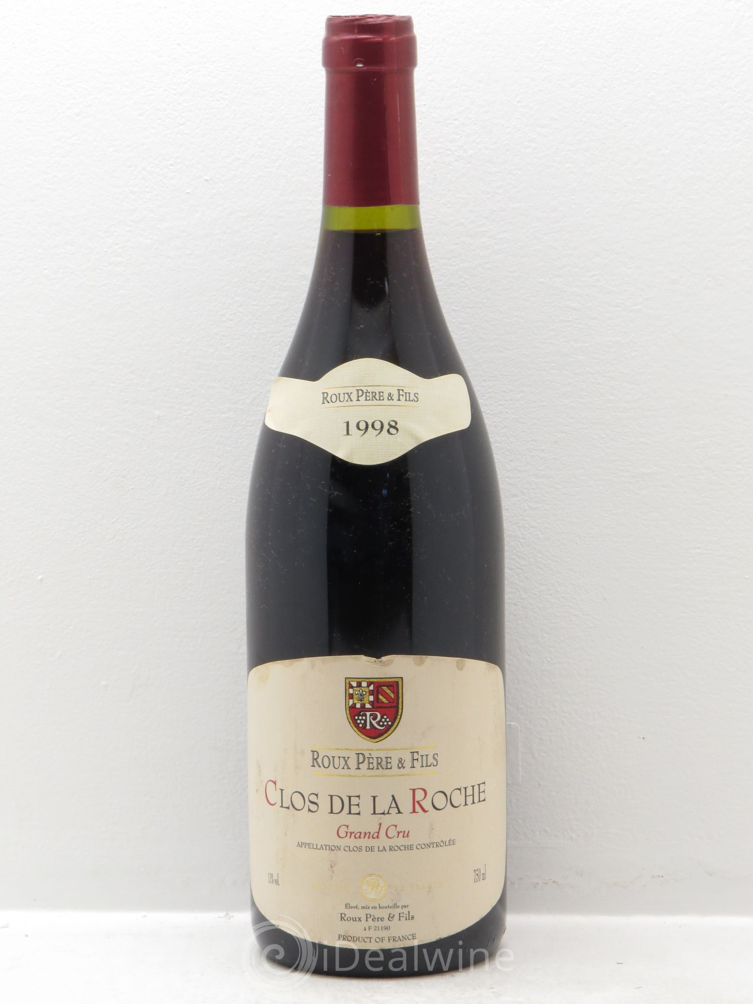 Clos de la Roche Grand Cru Domaine Roux père et fils 1998 - Posten von 1 Flasche - 0