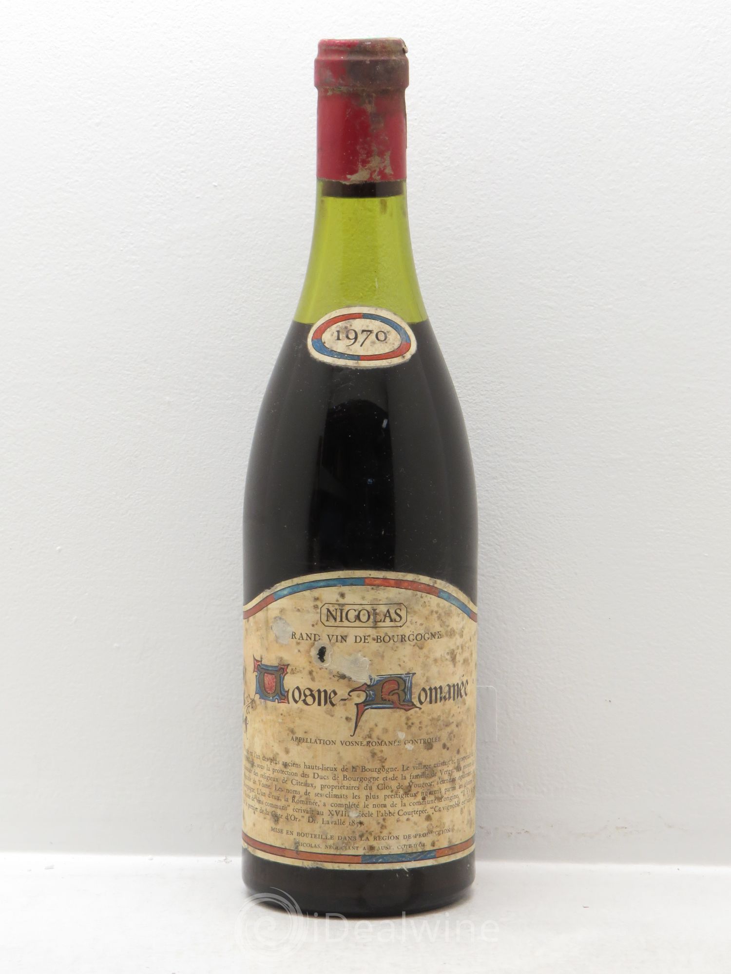 Vosne-Romanée Nicolas 1970 - Lot de 1 bouteille - 0