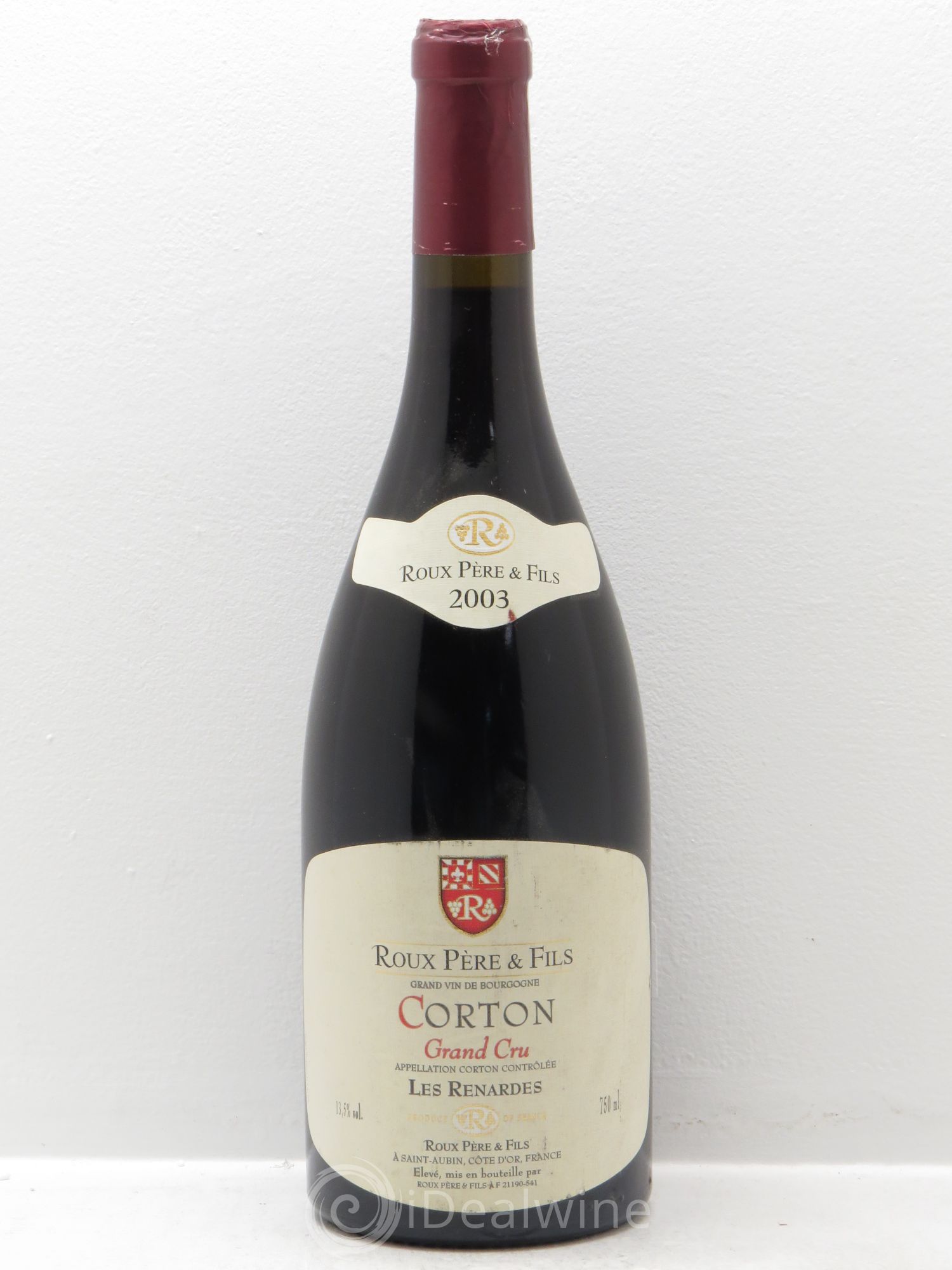 Corton Grand Cru Roux père et fils 2003 - Lot de 1 bouteille - 0