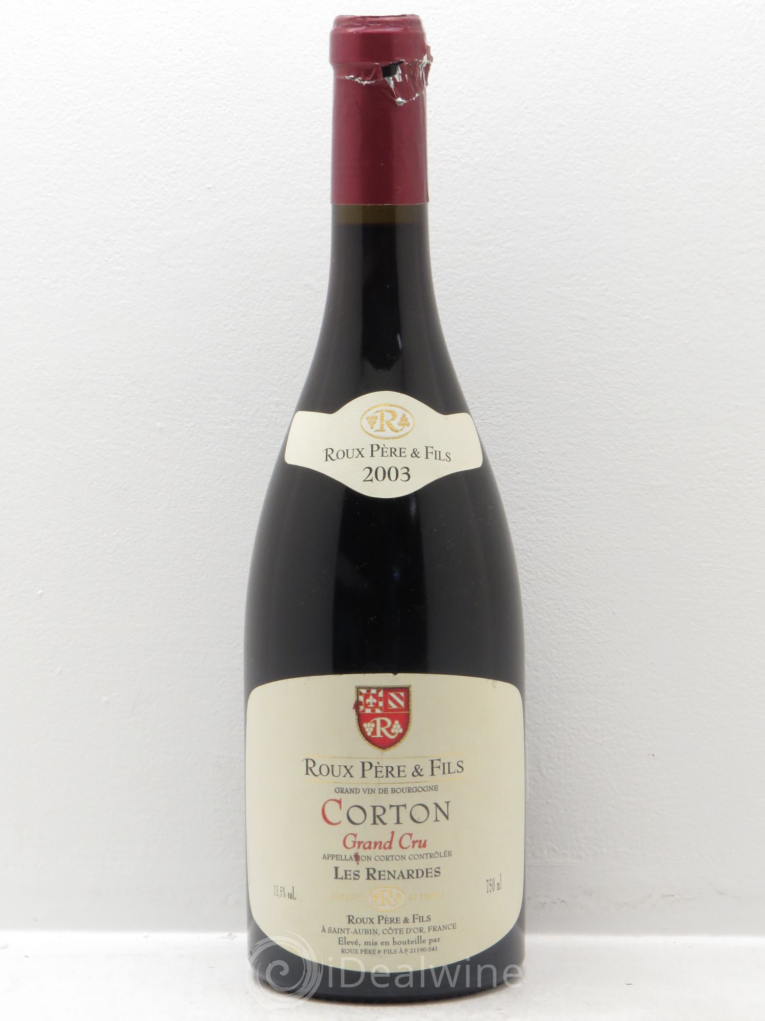 Corton Grand Cru Roux père et fils 2003 - Lot de 1 bouteille - 0