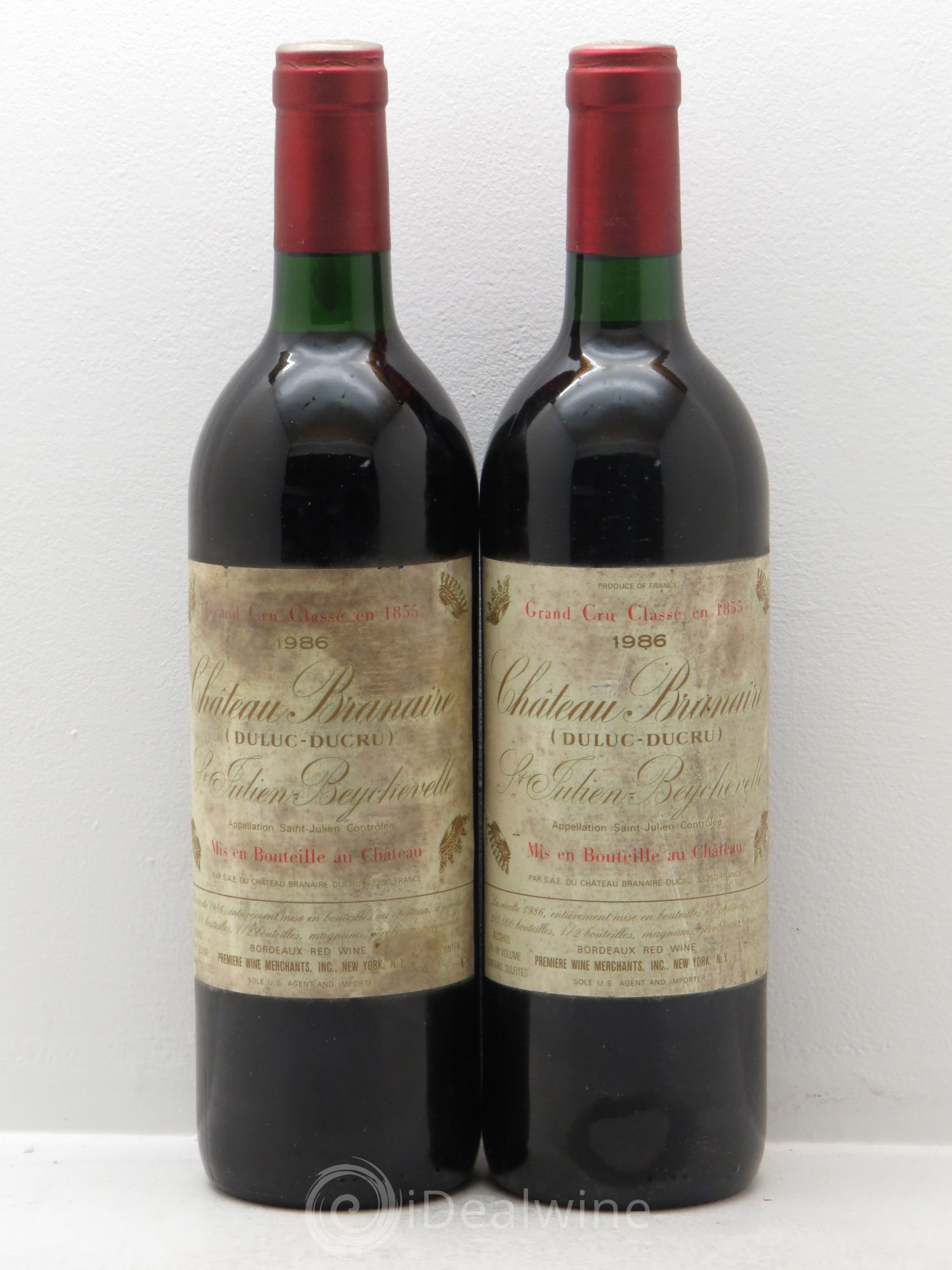 Duluc de Branaire Second Vin 1986 - Lot de 2 bouteilles - 0