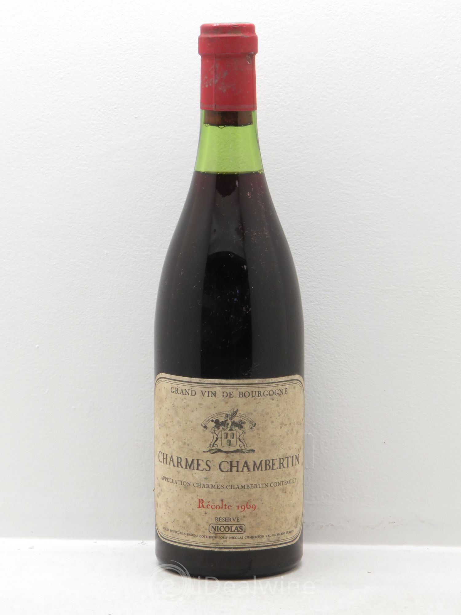 Charmes-Chambertin Grand Cru Nicolas 1969 - Lot de 1 bouteille - 0