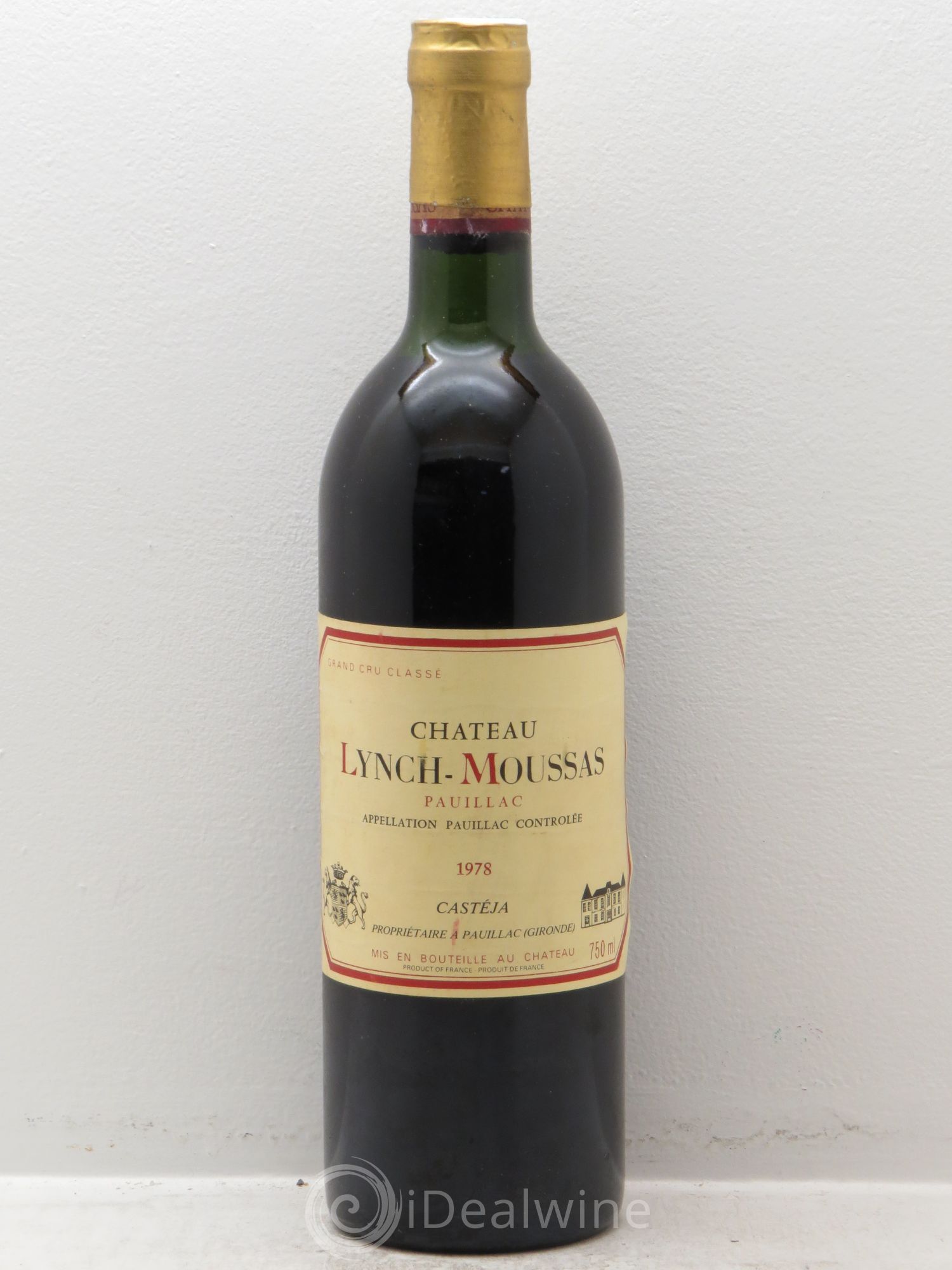 Château Lynch Moussas 5ème Grand Cru Classé 1978 - Lot de 6 bouteilles - 0