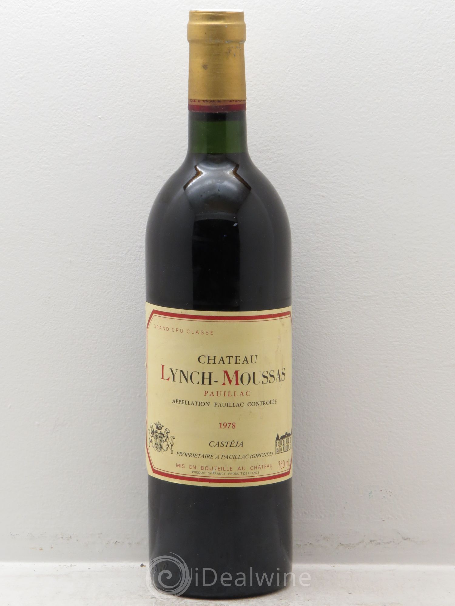 Château Lynch Moussas 5ème Grand Cru Classé 1978 - Lot de 1 bouteille - 0