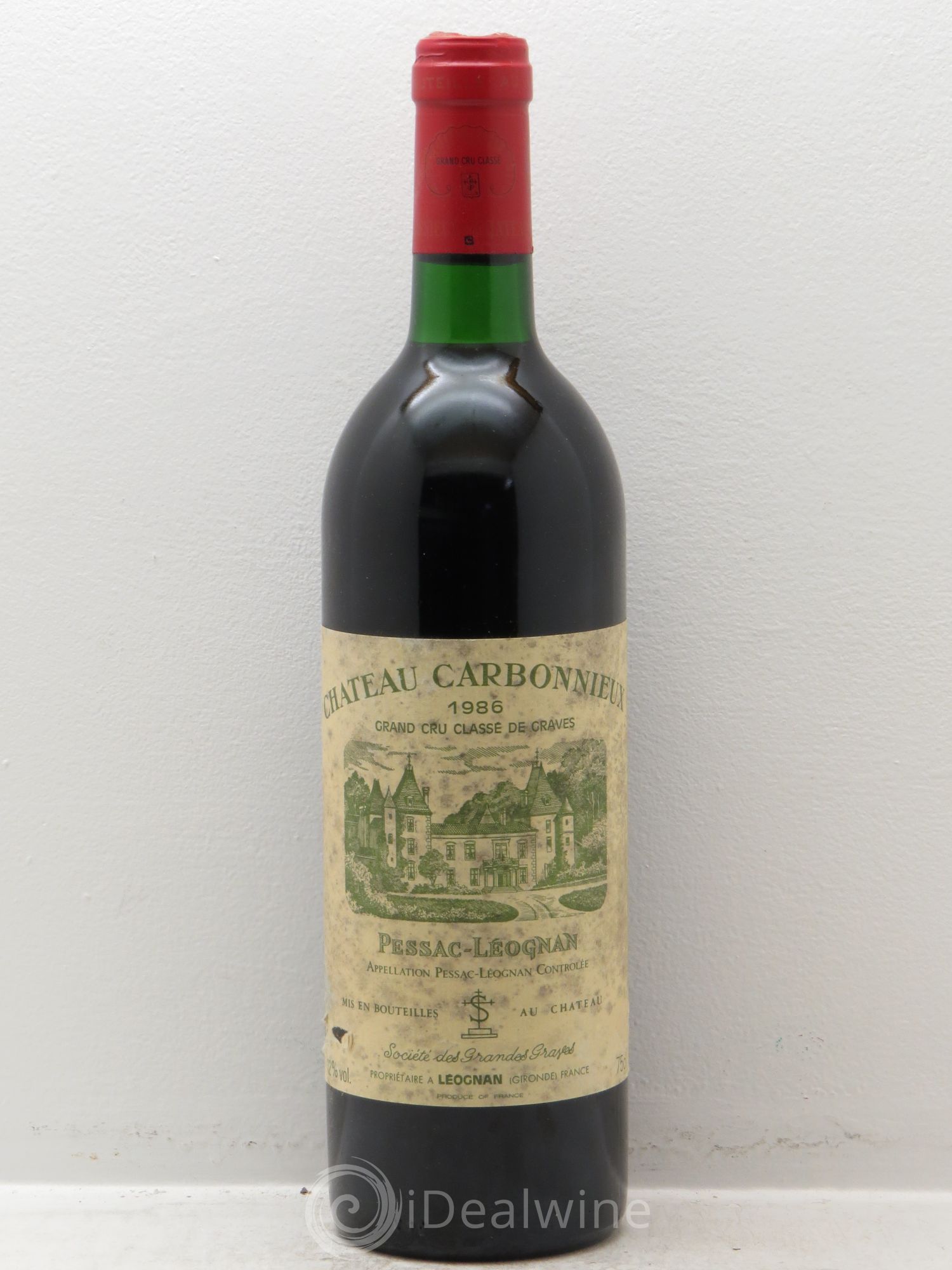Château Carbonnieux Cru Classé de Graves 1986 - Lot de 6 bouteilles - 0