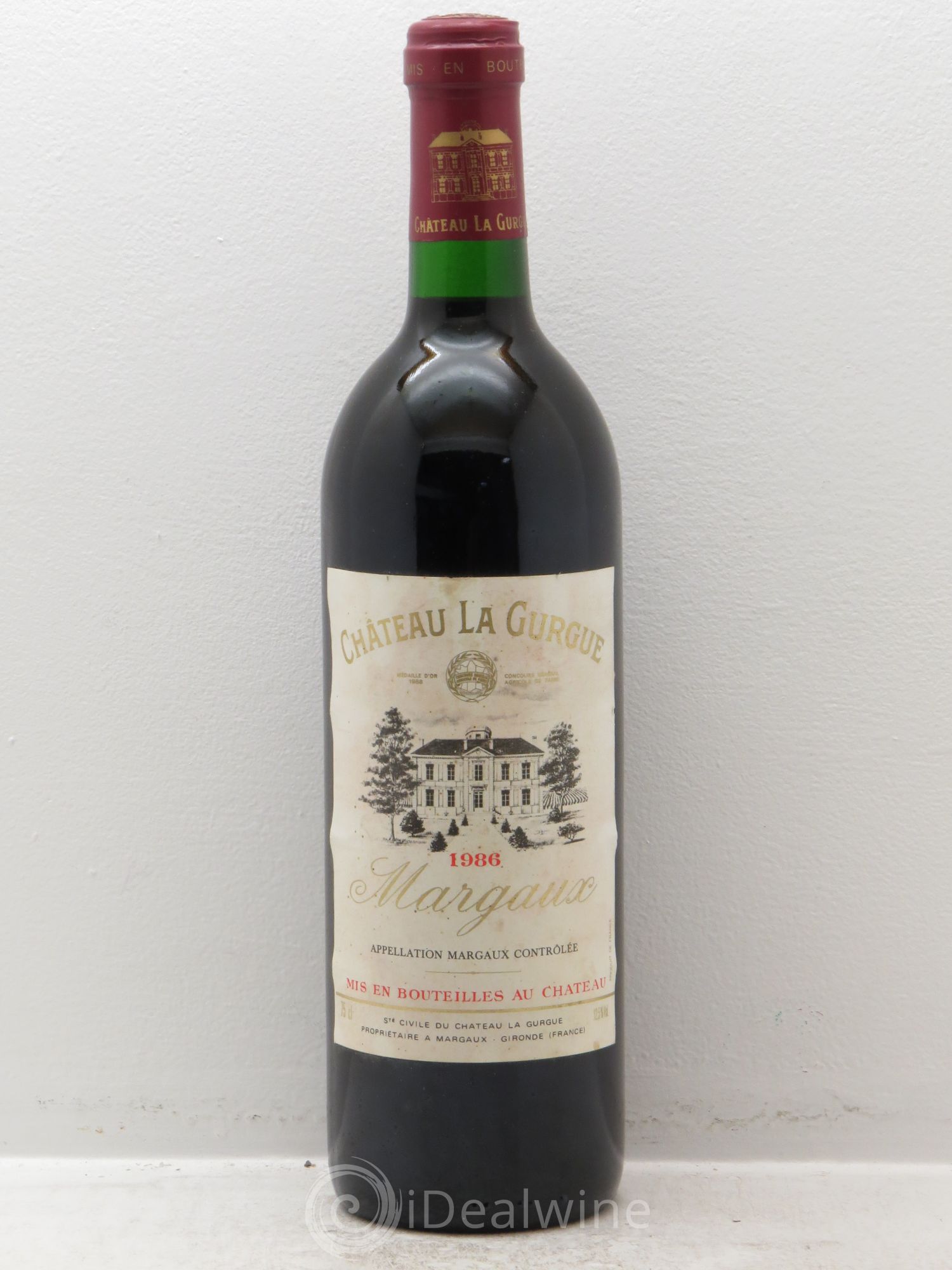 Château la Gurgue Cru Bourgeois 1986 - Lot de 1 bouteille - 0