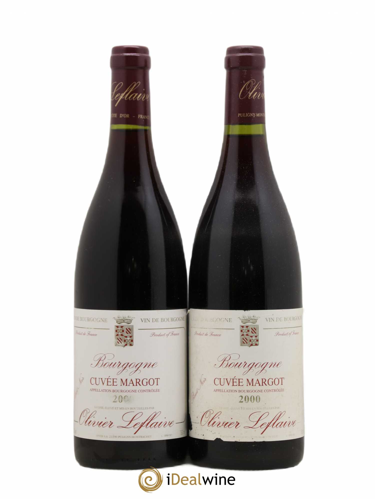 Bourgogne Cuvée Margot Domaine Olivier Leflaive 2000 - Lotto di 2 bottiglie - 0