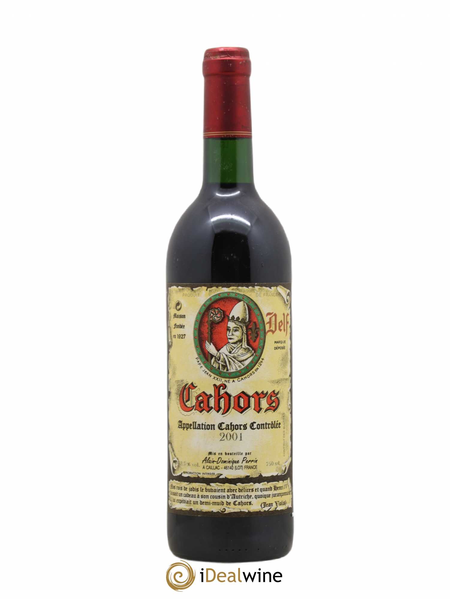 Cahors Château Lagrezette Alain Dominique Perrin 2001 - Lot de 1 bouteille - 0