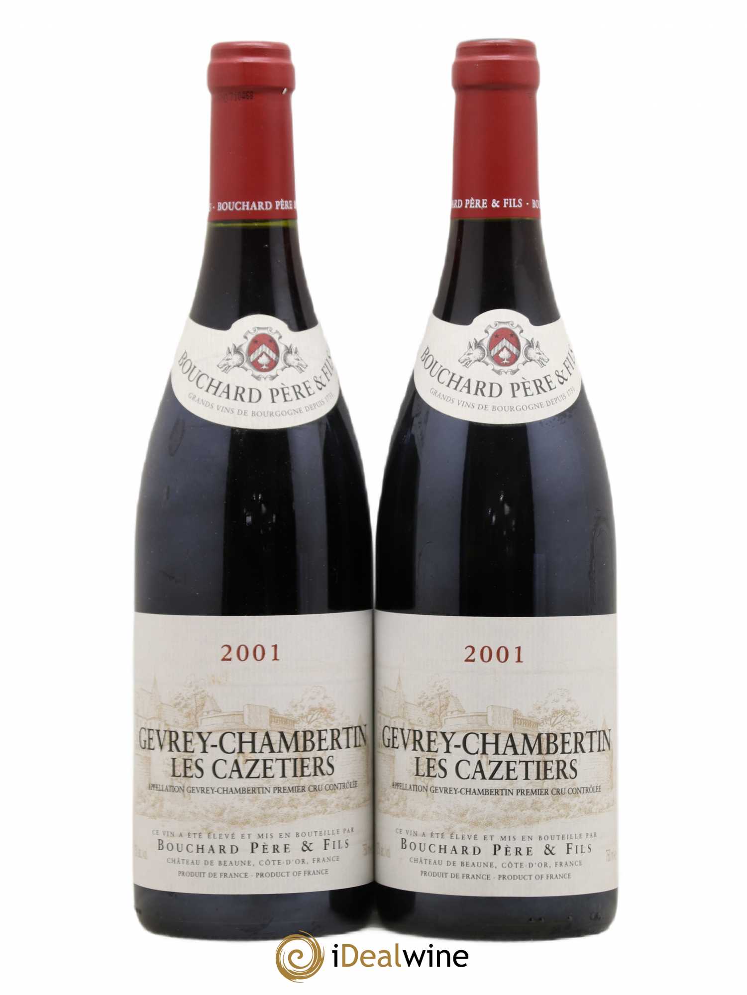 Gevrey-Chambertin 1er Cru Les Cazetiers Bouchard Père & Fils 2001 - Lot de 2 bouteilles - 0