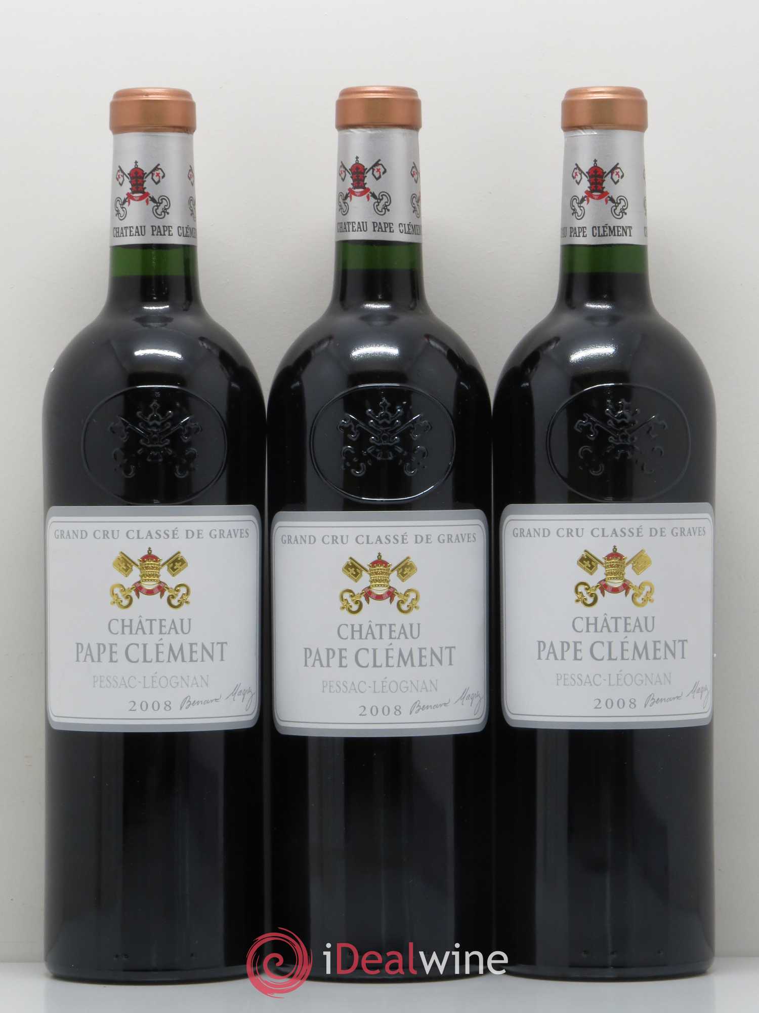 Château Pape Clément Cru Classé de Graves 2008 - Lot de 3 bouteilles - 0