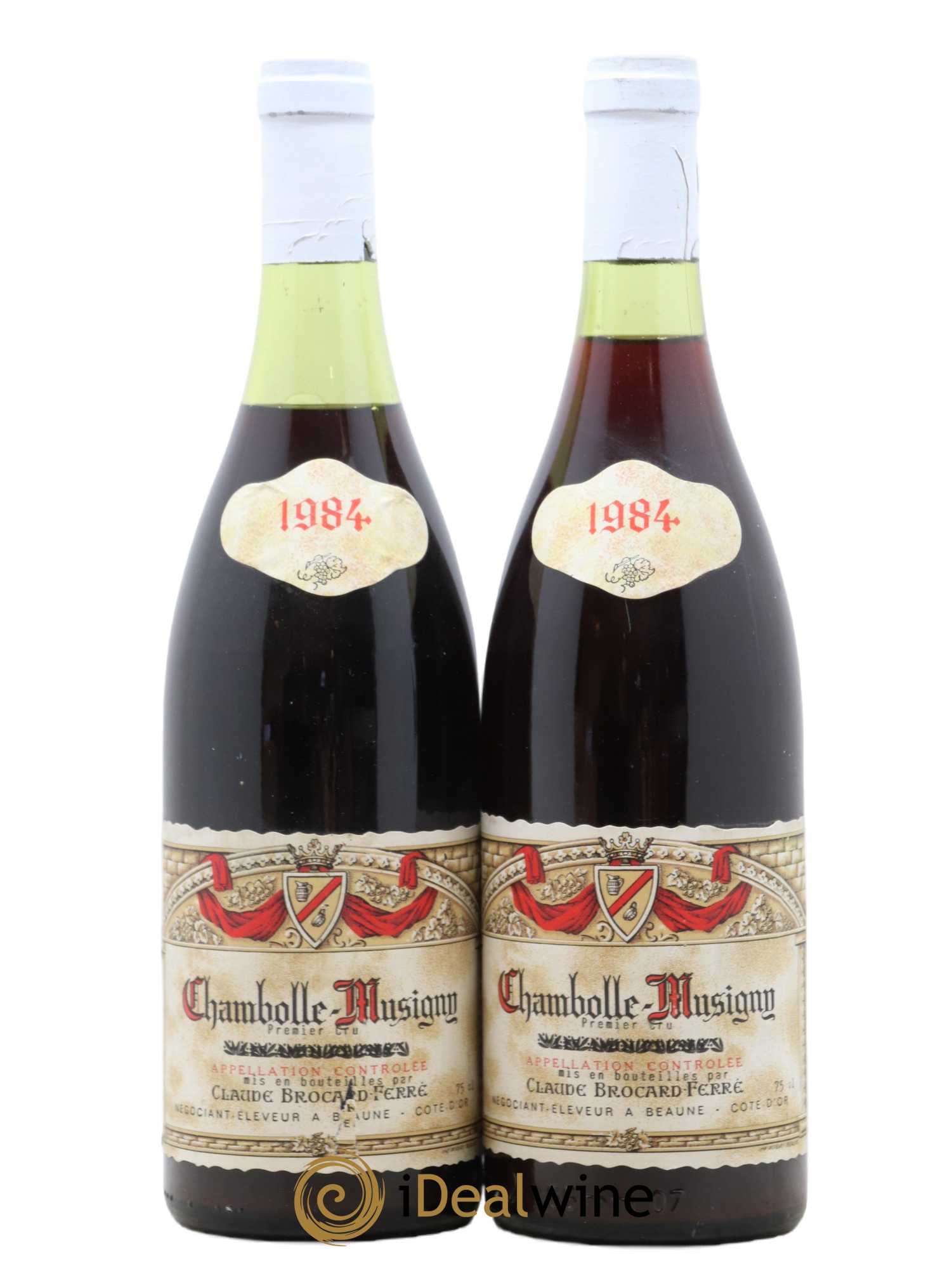 Chambolle-Musigny 1er Cru Domaine Brocard 1984 - Lot of 2 bottles - 0