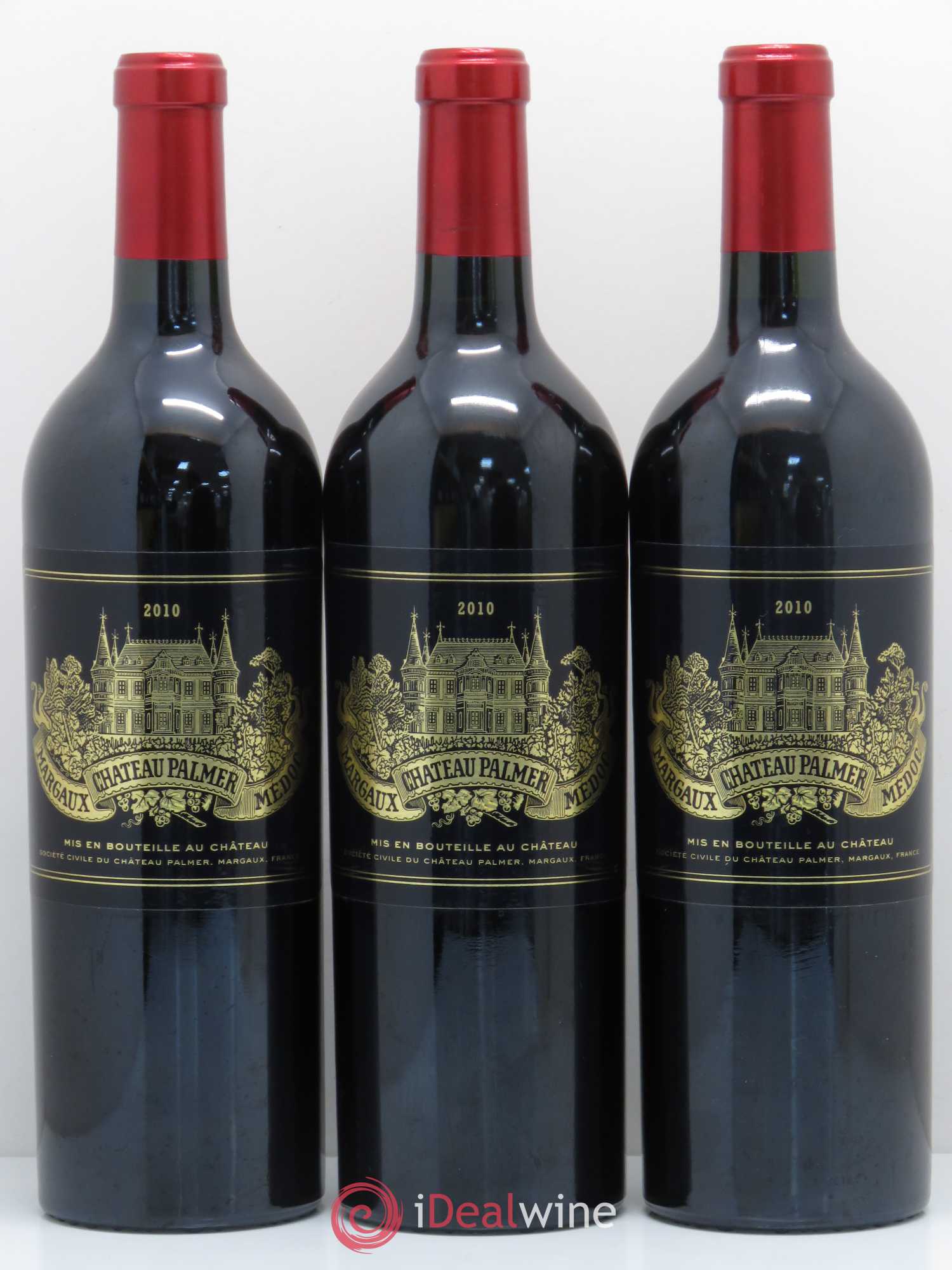 Château Palmer 3ème Grand Cru Classé 2010 - Lot de 3 bouteilles - 0