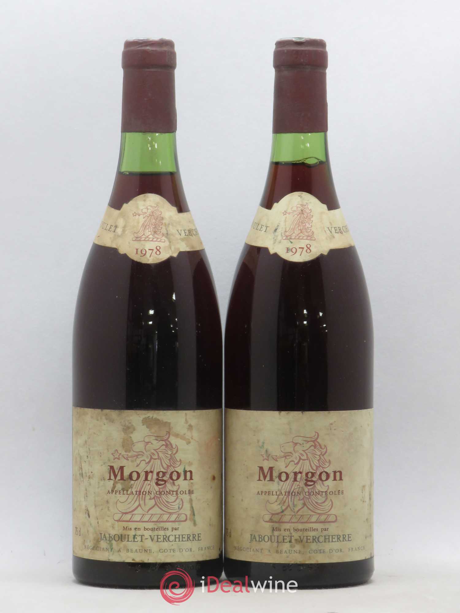 Morgon Jaboulet-Vercherre 1978 - Lot de 2 bouteilles - 0