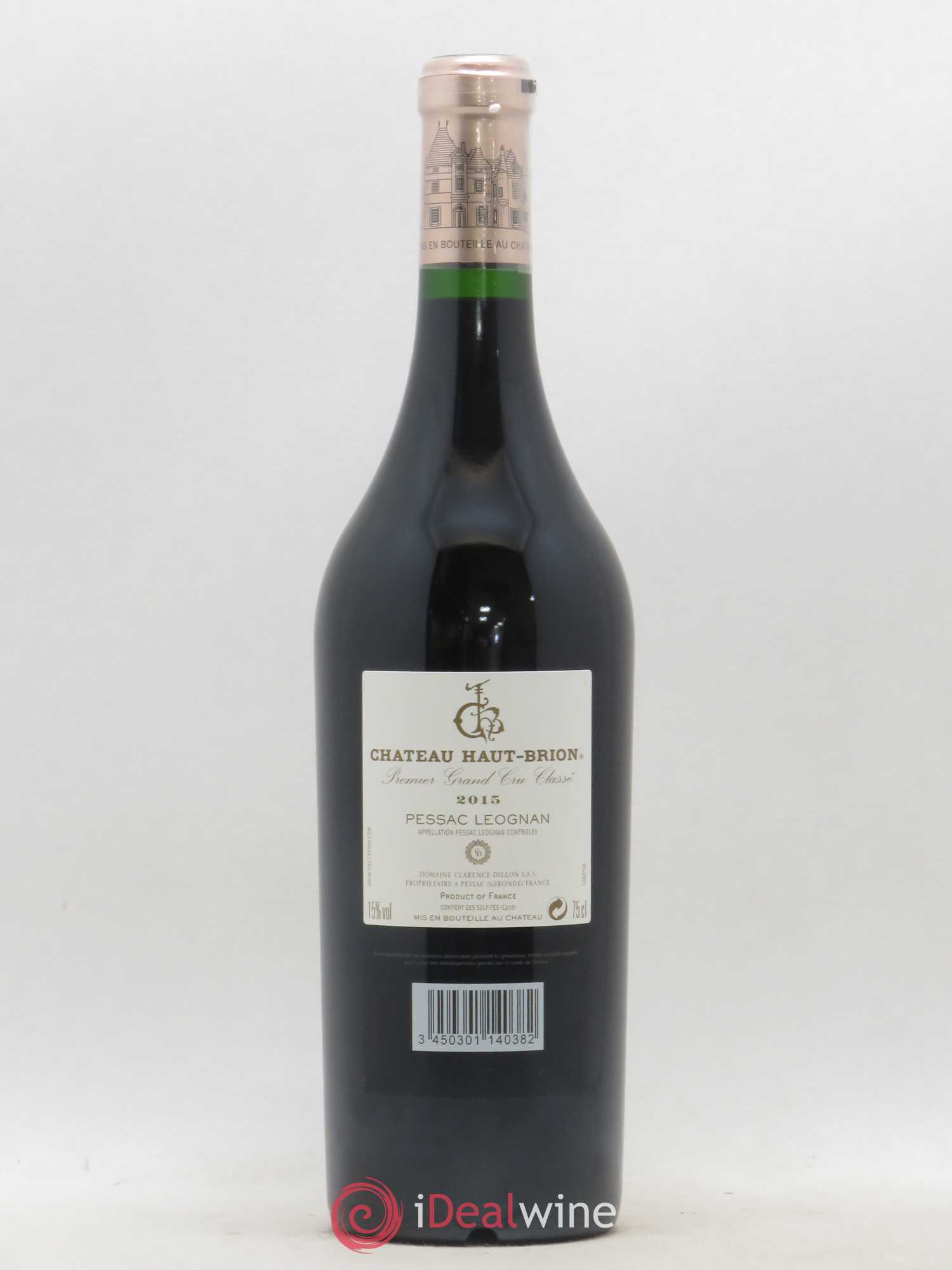 Château Haut Brion 1er Grand Cru Classé 2015 - Lot de 1 bouteille - 1